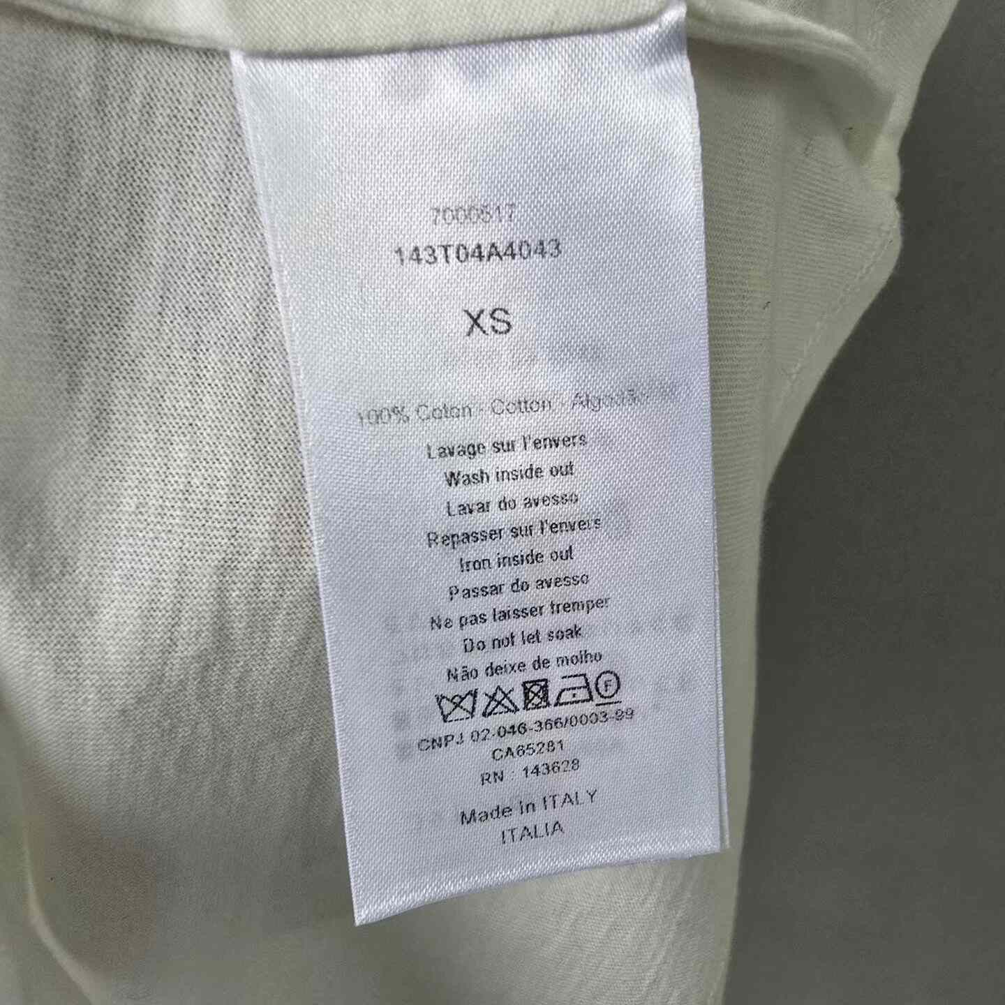 Dior Dior White Stripe Slogan T-Shirt Size XS / US 0-2 / IT 36-38 - 4 Thumbnail