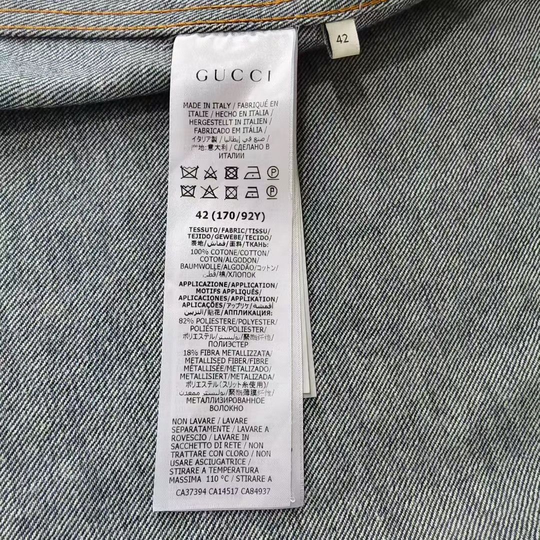 Gucci Gucci Women's Lapel Denim Jacket Size M / US 6-8 / IT 42-44 - 4 Thumbnail