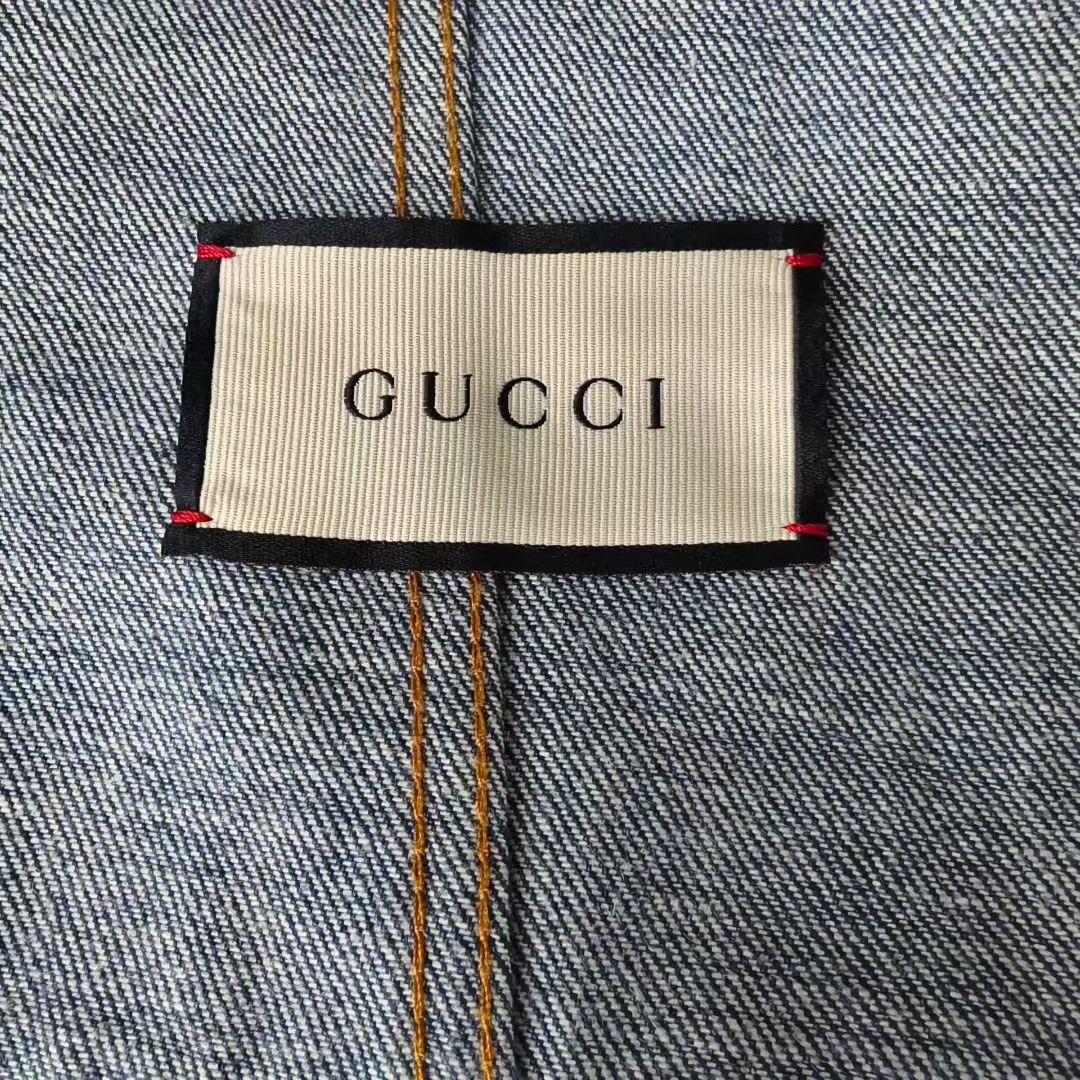 Gucci Gucci Women's Lapel Denim Jacket Size M / US 6-8 / IT 42-44 - 5 Thumbnail