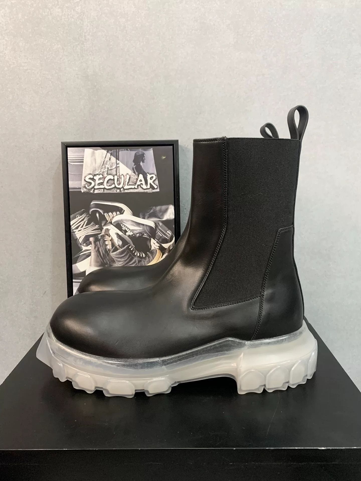 Rick Owens Rick Owens Tractor High-Top Leather Boots Size US 9 / EU 42 - 2 Thumbnail