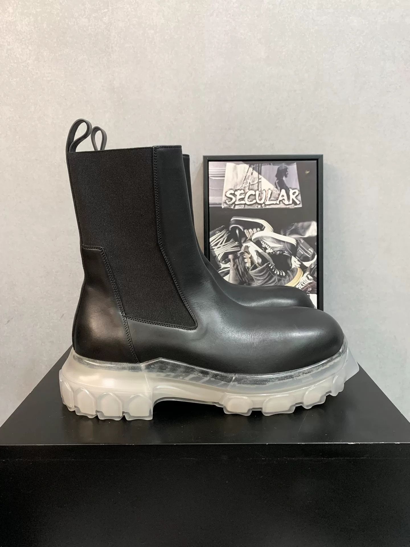 Rick Owens Rick Owens Tractor High-Top Leather Boots Size US 9 / EU 42 - 4 Thumbnail
