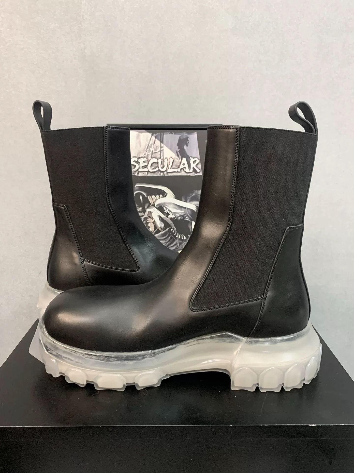 Rick Owens Rick Owens Tractor High-Top Leather Boots Size US 9 / EU 42 - 6 Thumbnail