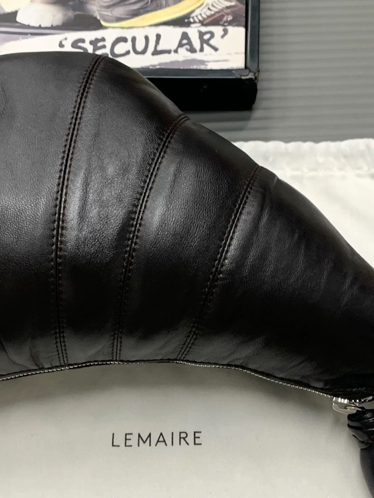 Lemaire Lemaire Medium Sheepskin Croissant Bag Size ONE SIZE - 6 Thumbnail