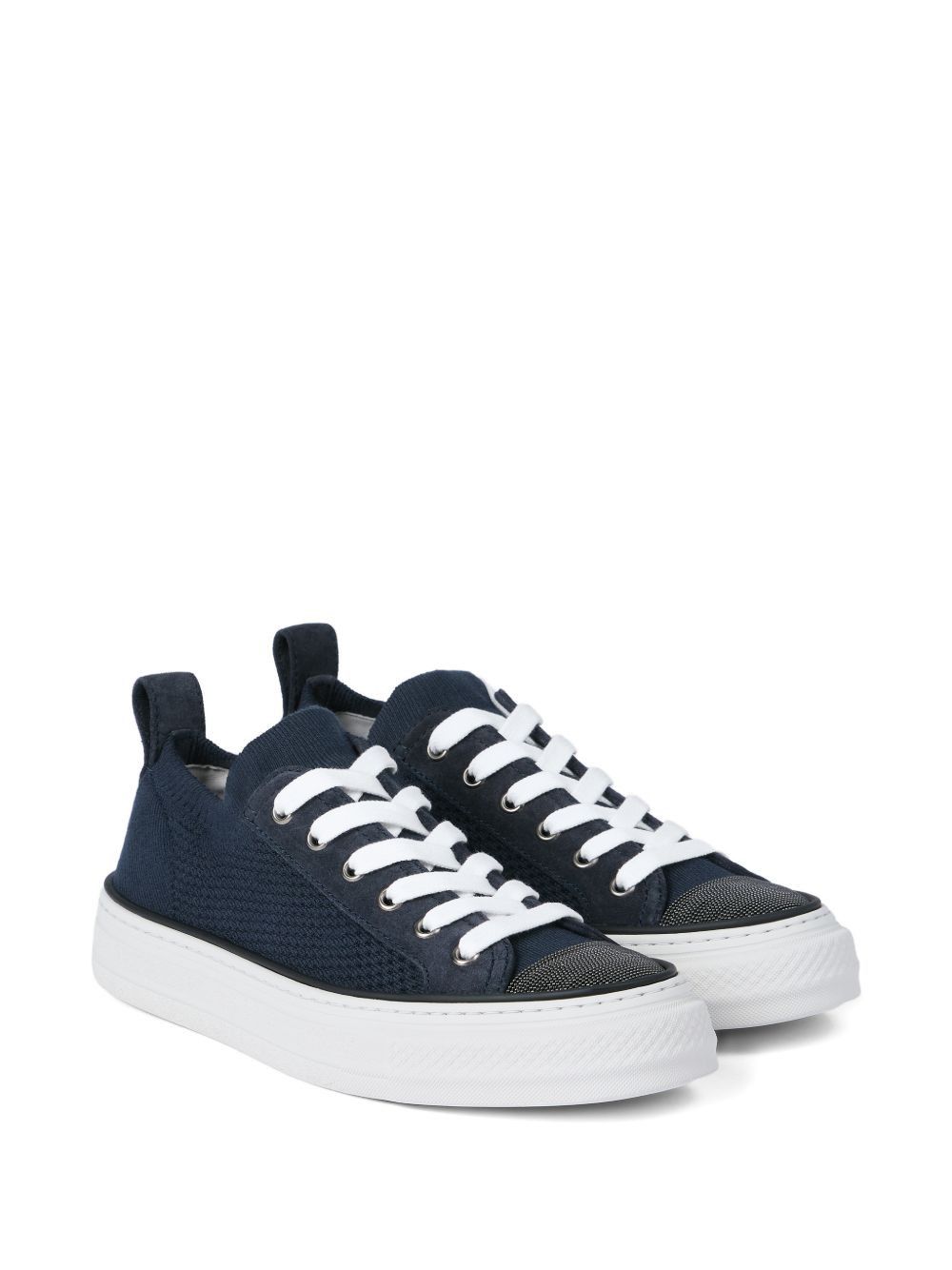 Brunello Cucinelli LEATHER SNEAKERS Size US 10 / IT 40 - 2 Thumbnail