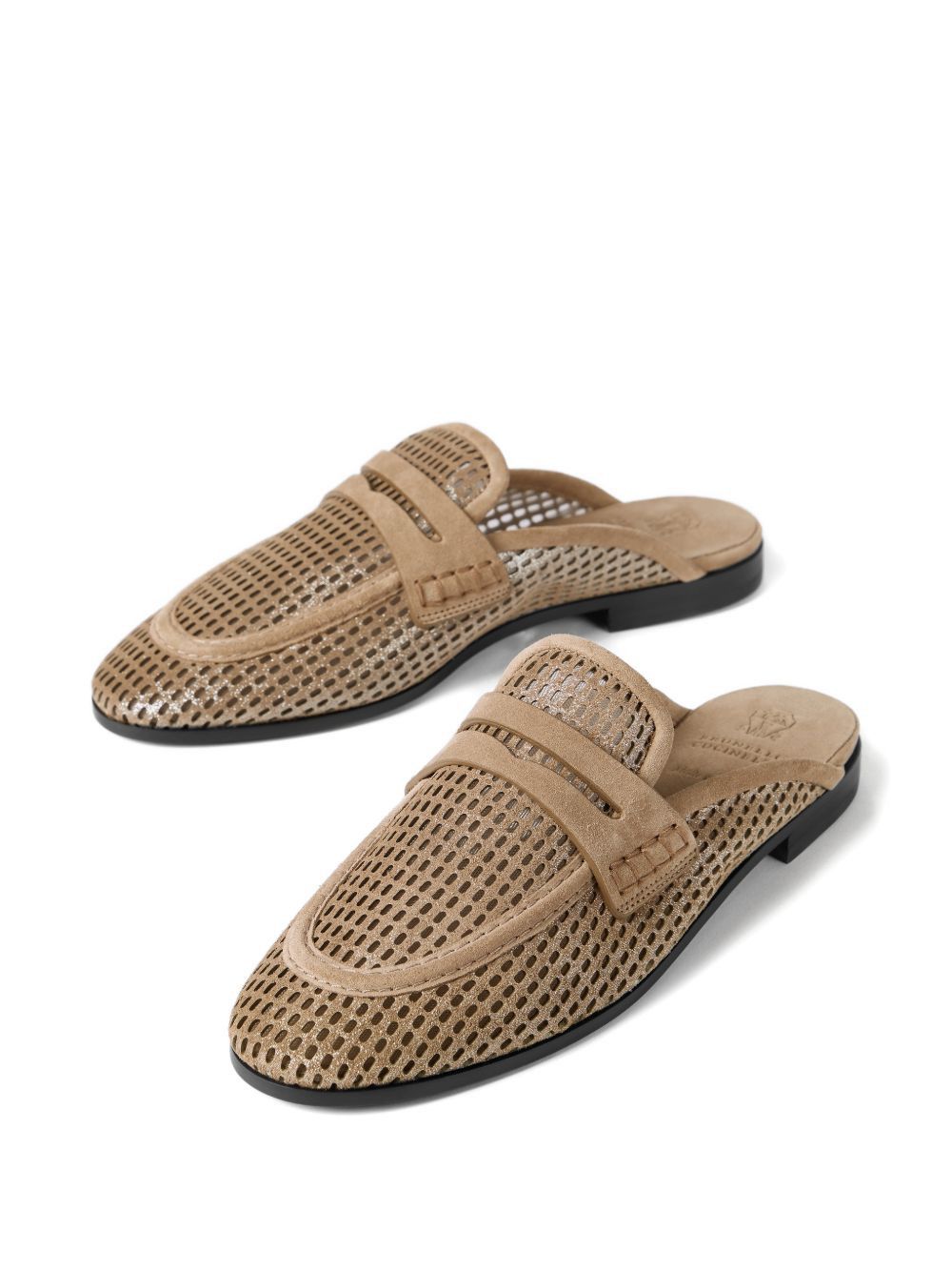 Brunello Cucinelli LEATHER SLIPPERS Size US 8 / IT 38 - 4 Thumbnail