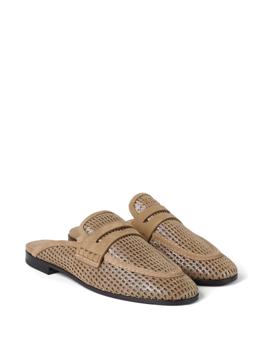 Brunello Cucinelli LEATHER SLIPPERS Size US 11 / IT 41 - 5 Thumbnail