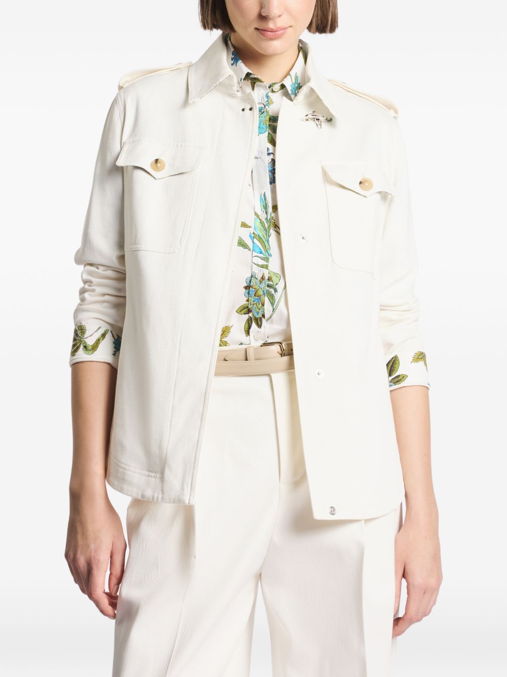 Fay COTTON SHIRT JACKET Size M / US 6-8 / IT 42-44 - 3 Thumbnail