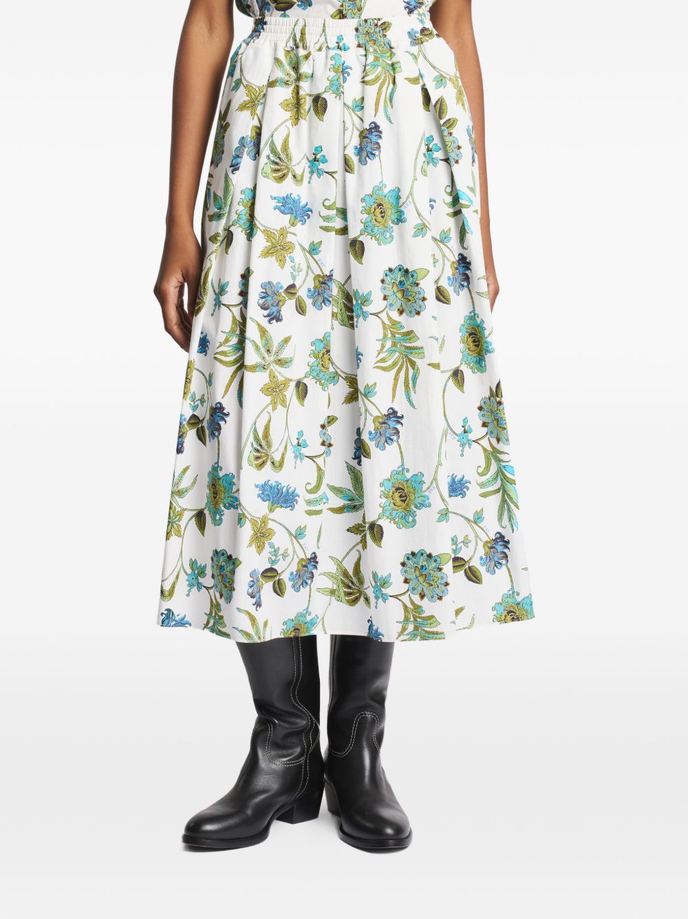 Fay PRINTED COTTON SKIRT Size 28" / US 6 / IT 42 - 3 Thumbnail