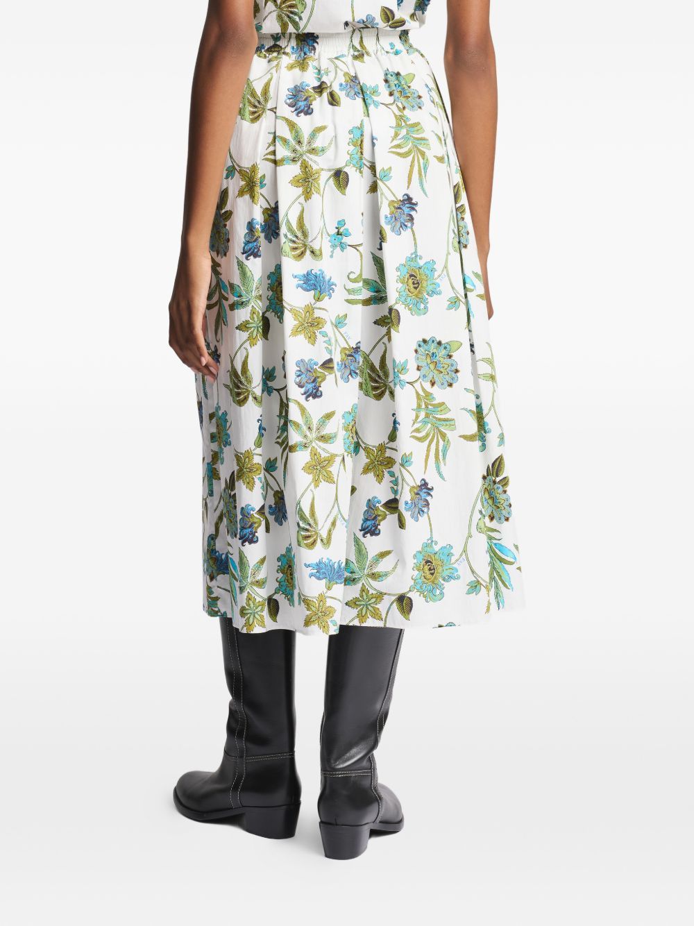 Fay PRINTED COTTON SKIRT Size 30" / US 8 / IT 44 - 4 Thumbnail