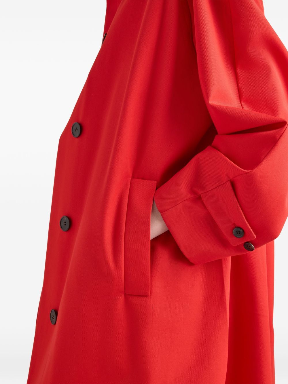 Prada GABARDINE MIDI COAT Size XS / US 0-2 / IT 36-38 - 4 Thumbnail