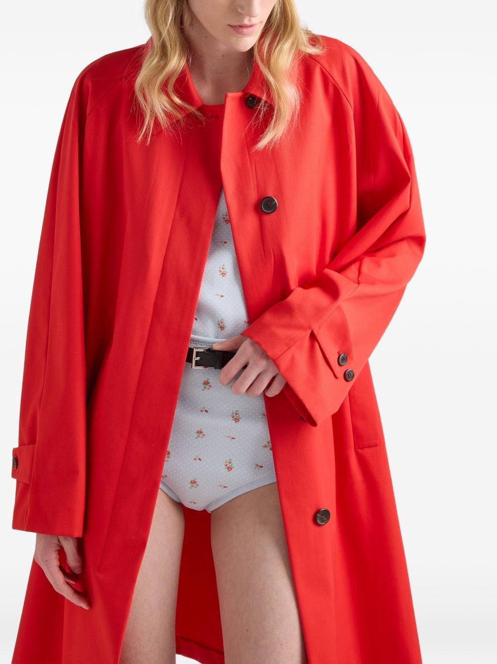 Prada GABARDINE MIDI COAT Size XS / US 0-2 / IT 36-38 - 2 Thumbnail
