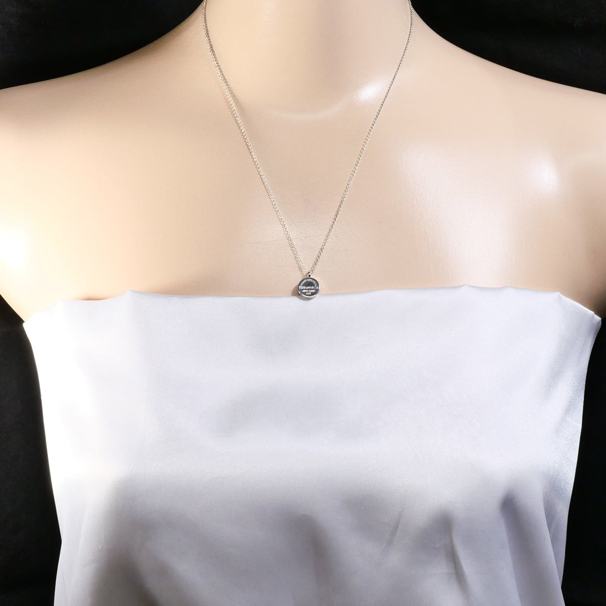 Tiffany & Co. Tiffany & Co. Return to Sterling Silver Necklace, Approx. 18.5 inches (45cm), Total Weight: 3.1g, Free Shipping, Like New, Gift Wrapping Size ONE SIZE - 6 Thumbnail