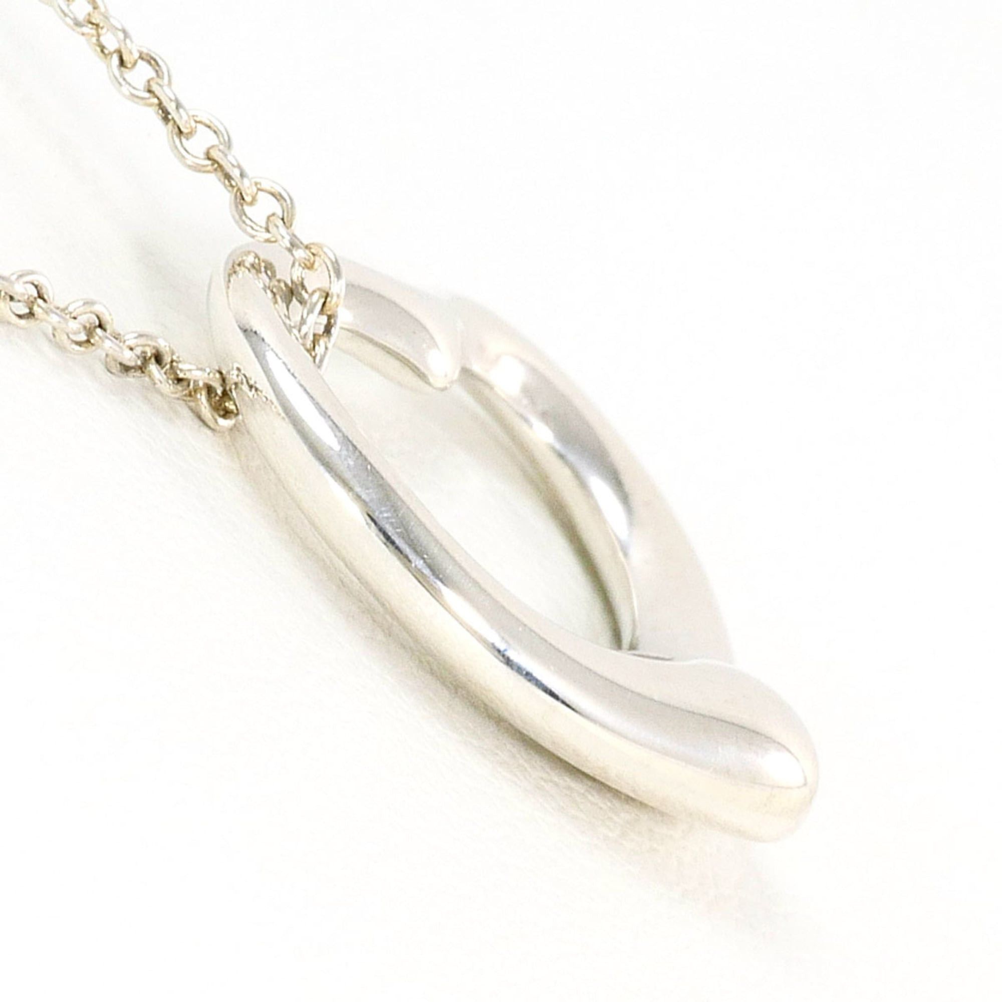 Tiffany & Co. Tiffany & Co. Open Heart Sterling Silver Necklace, Approx. 16.5 inches (41cm), Total Weight: 2.8g. Free Shipping, Like New, Gift Wrapping Available. Size ONE SIZE - 2 Thumbnail