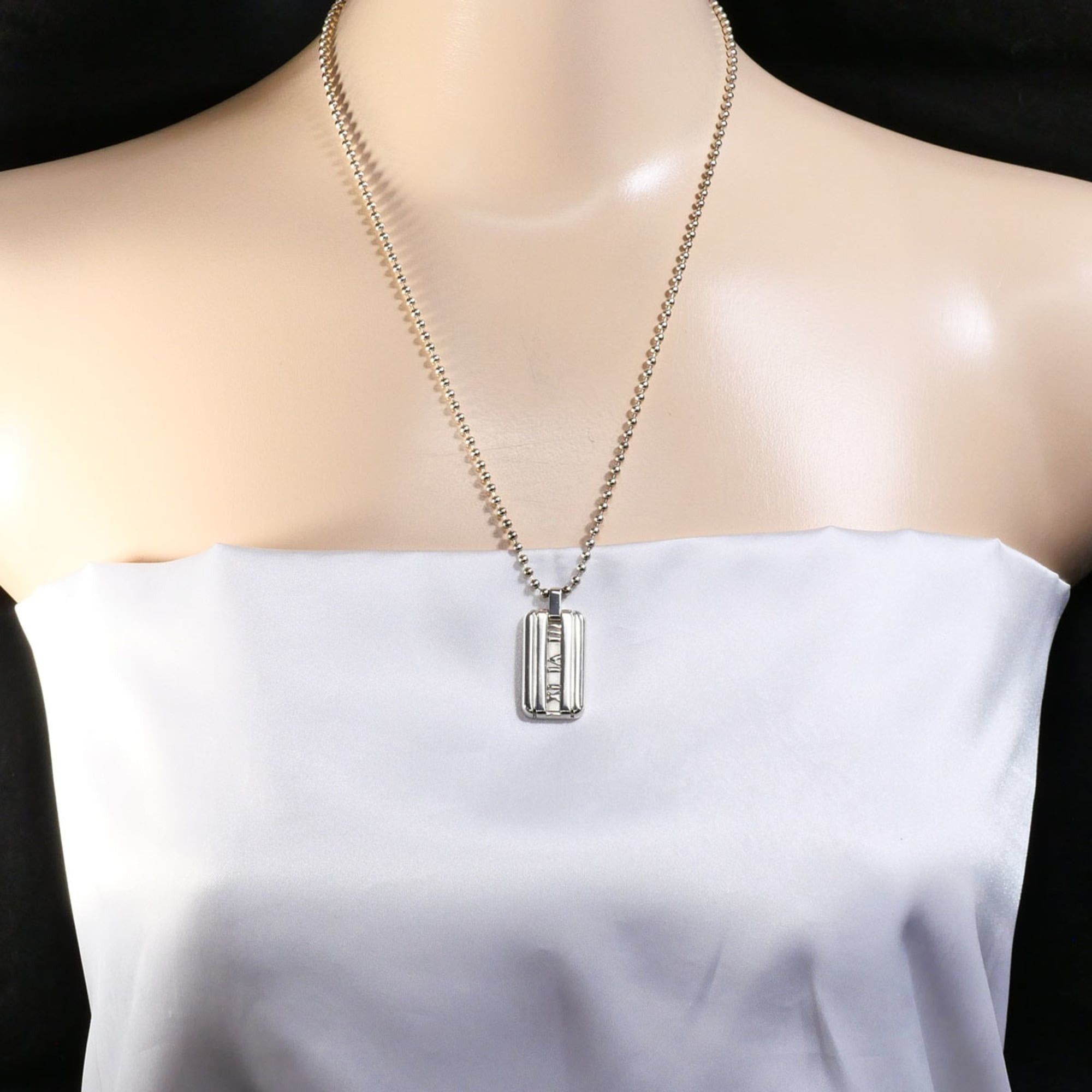 Tiffany & Co. Tiffany & Co. Atlas Sterling Silver Necklace, Approx. 50cm, Total Weight: 21.0g, Free Shipping, Like New, Gift Wrapping Available Size ONE SIZE - 6 Thumbnail