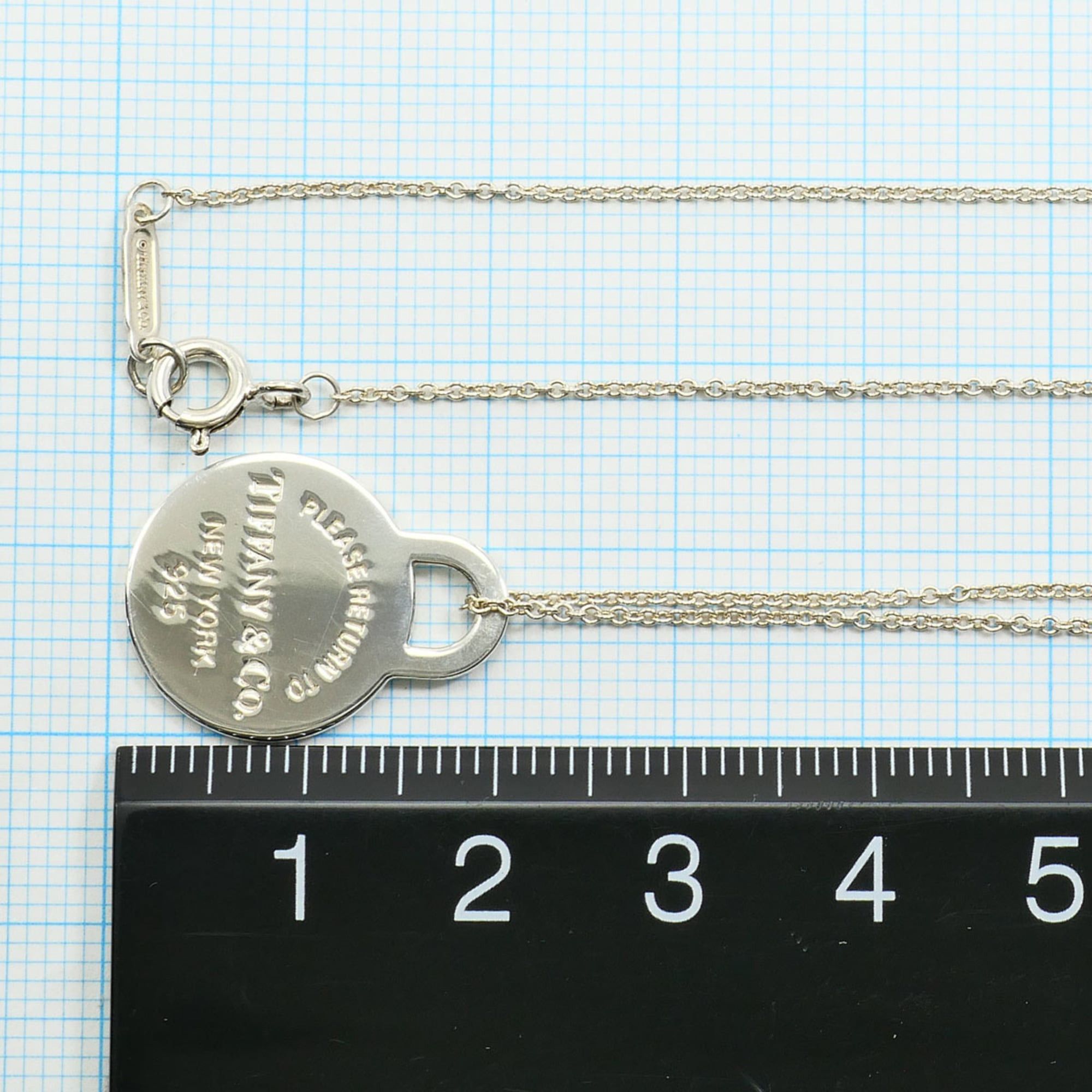 Tiffany & Co. Tiffany & Co. Return to Sterling Silver Necklace, Approx. 16.5 inches (40cm), Total Weight: 3.6g, Free Shipping, Like New, Gift Wrapping Size ONE SIZE - 5 Thumbnail