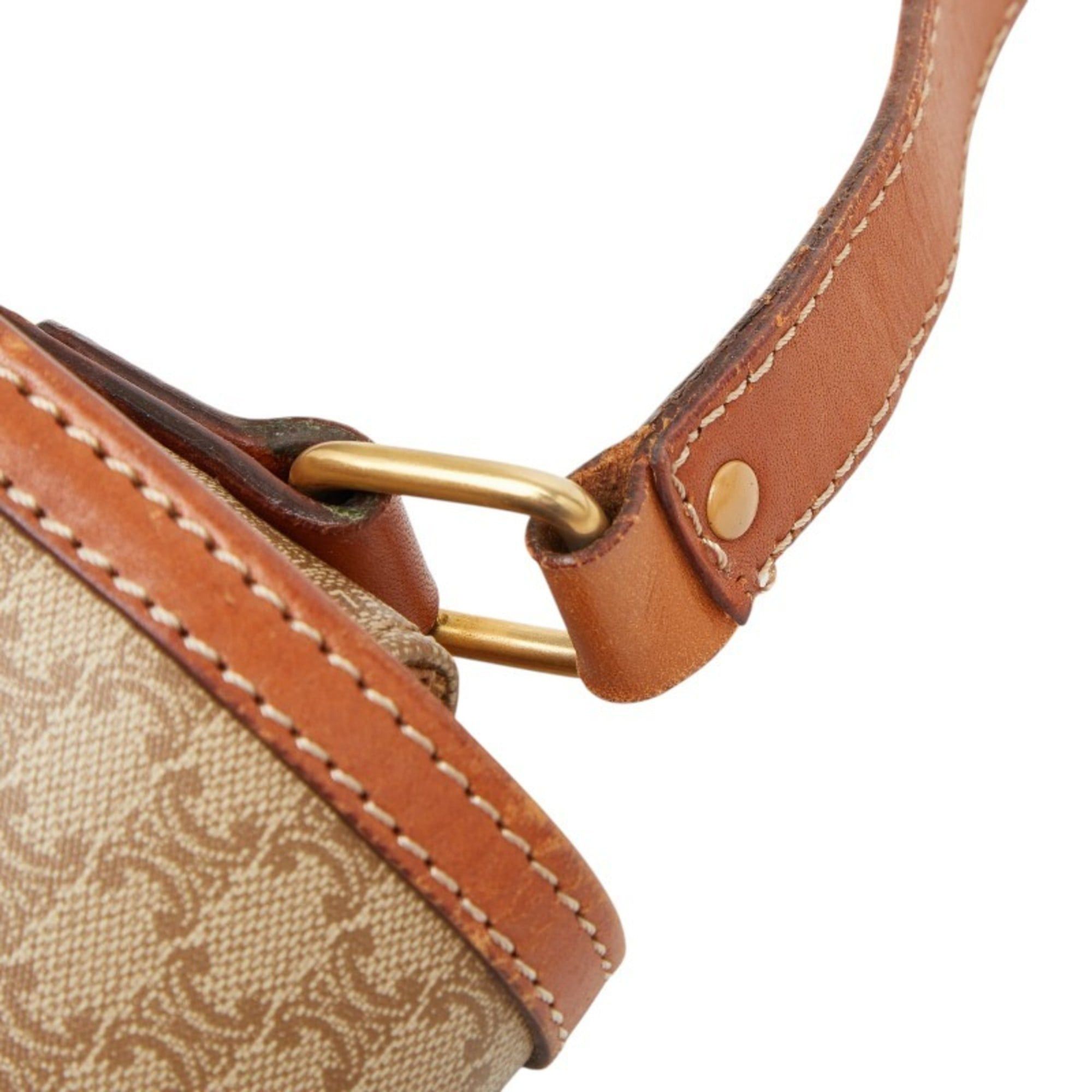 Celine Celine Macadam Crossbody Shoulder Bag in Beige and Brown Leather for Women Size ONE SIZE - 10 Thumbnail