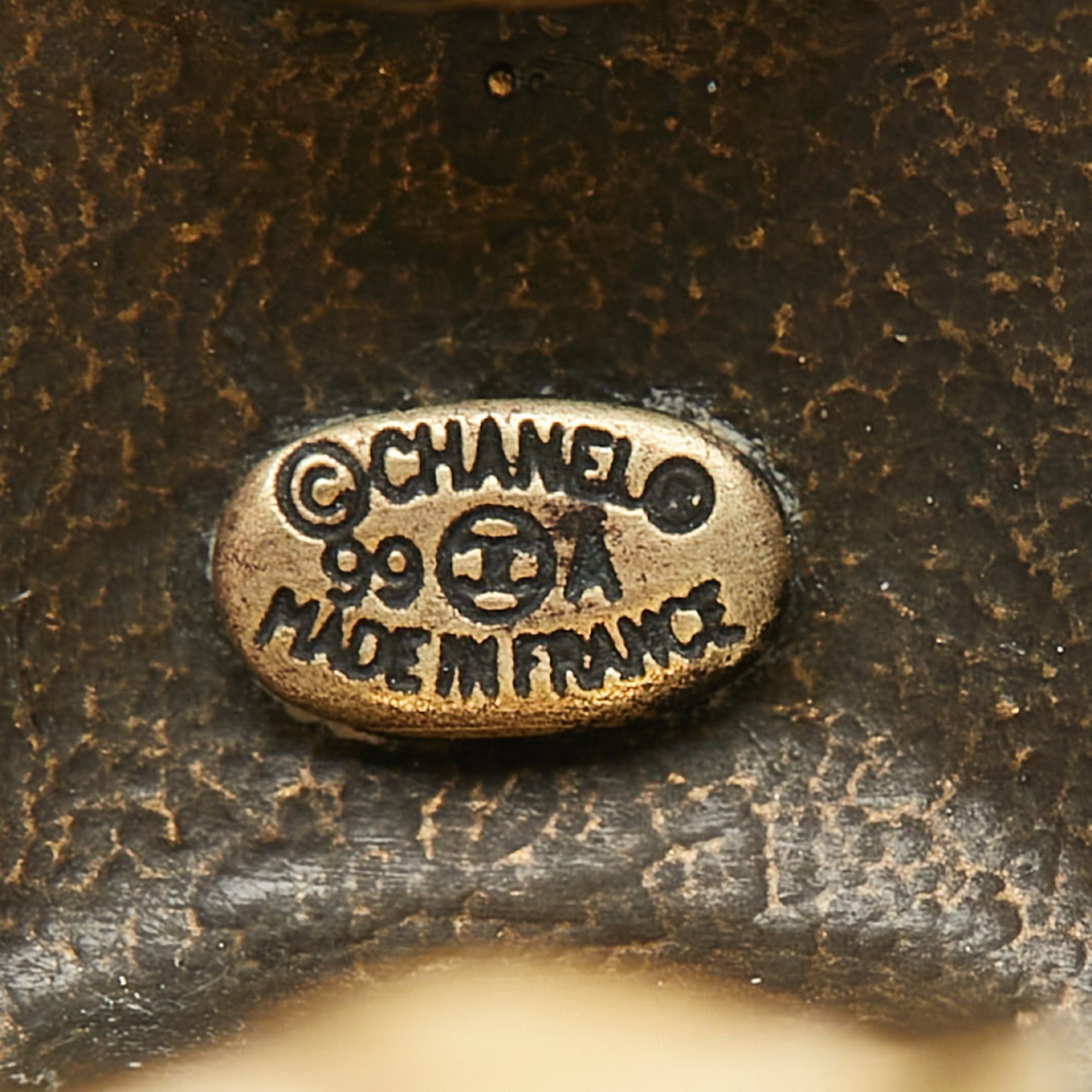 Chanel CHANEL Coco Mark Vintage Round Earrings, Gold Plated, Women's Size ONE SIZE - 4 Thumbnail