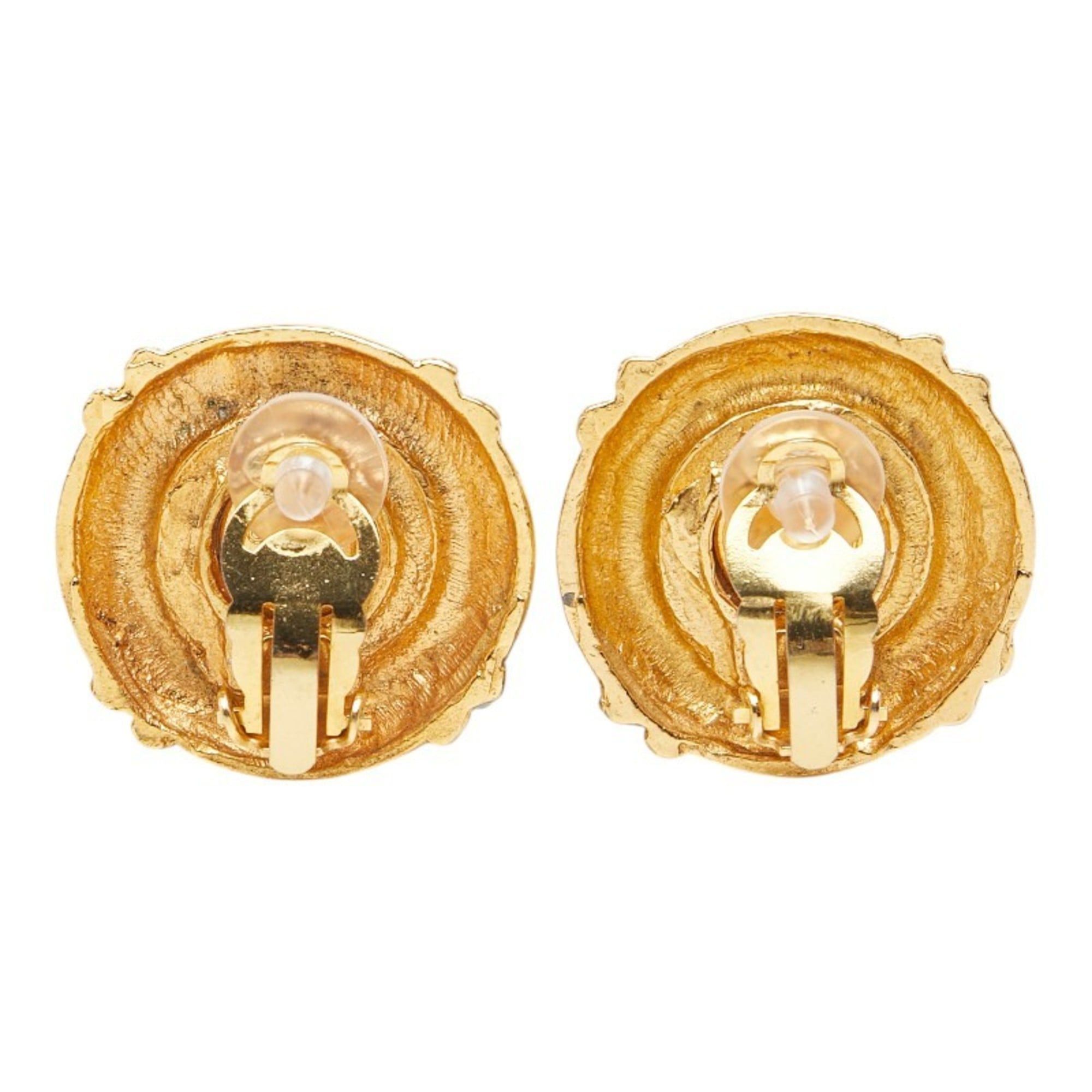 Chanel CHANEL Vintage Pearl Earrings, Gold Plated, Women's Size ONE SIZE - 3 Thumbnail