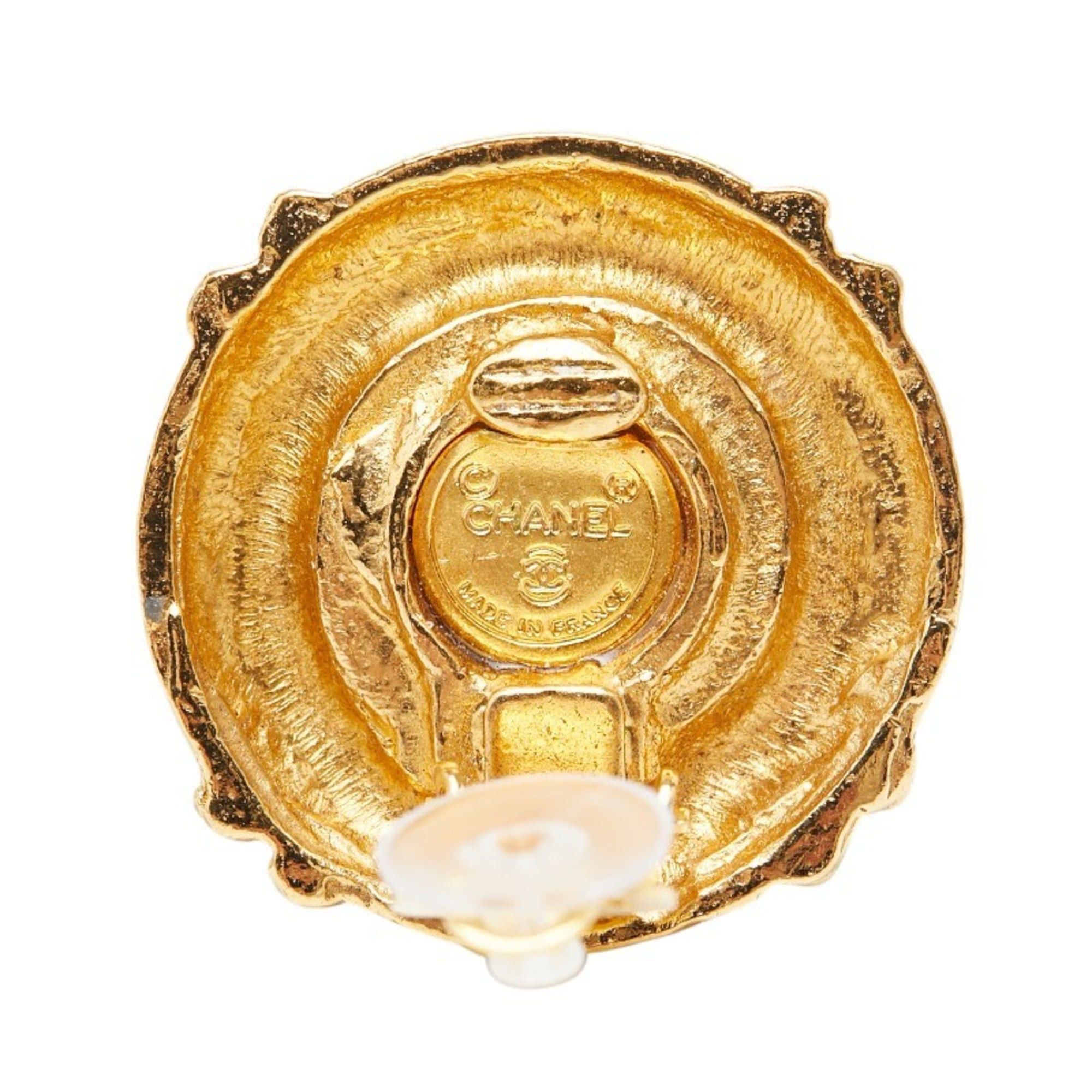 Chanel CHANEL Vintage Pearl Earrings, Gold Plated, Women's Size ONE SIZE - 4 Thumbnail