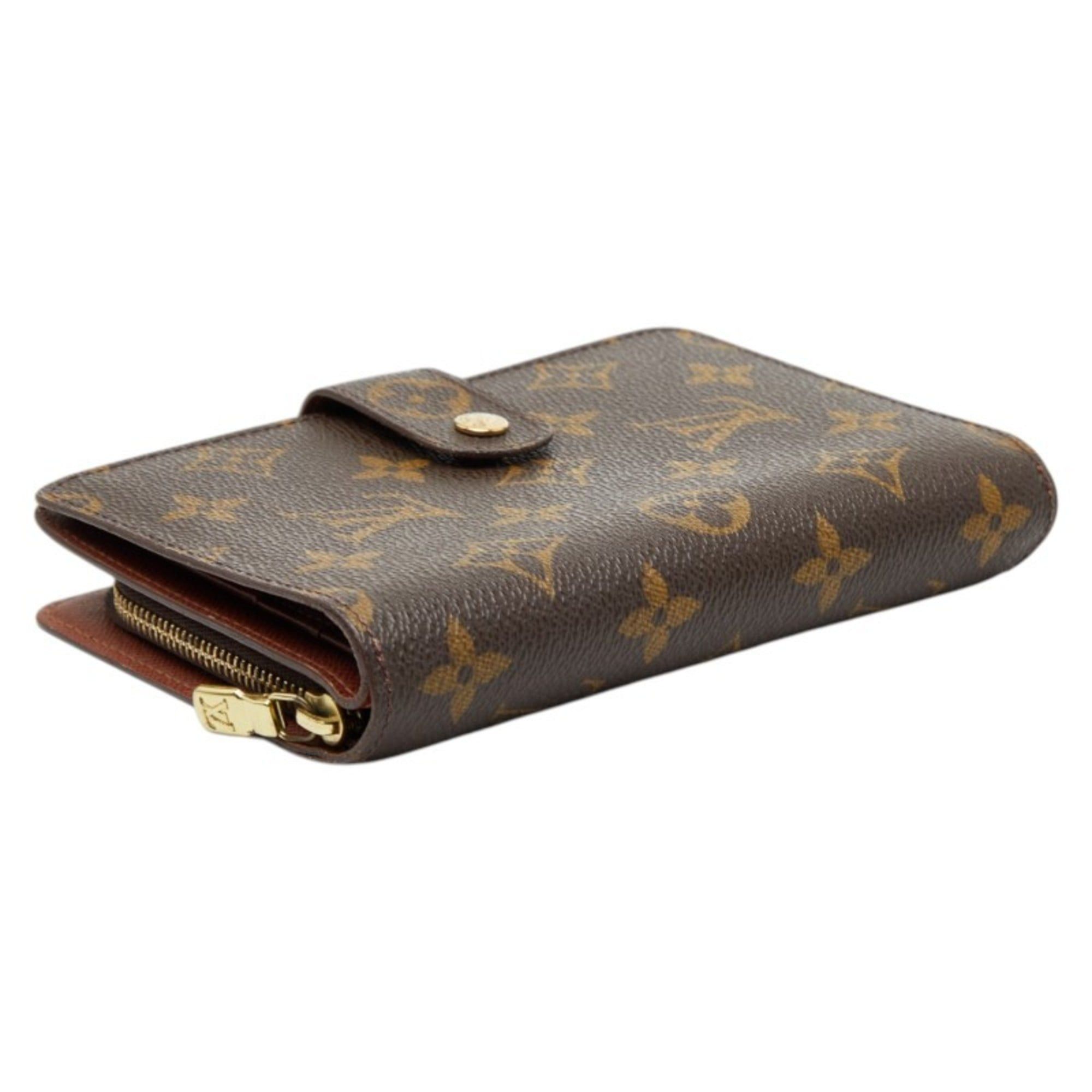 Louis Vuitton Louis Vuitton Monogram Porte Papier Bifold Wallet M61207 Brown Leather Women's LOUIS VUITTON Size ONE SIZE - 5 Thumbnail