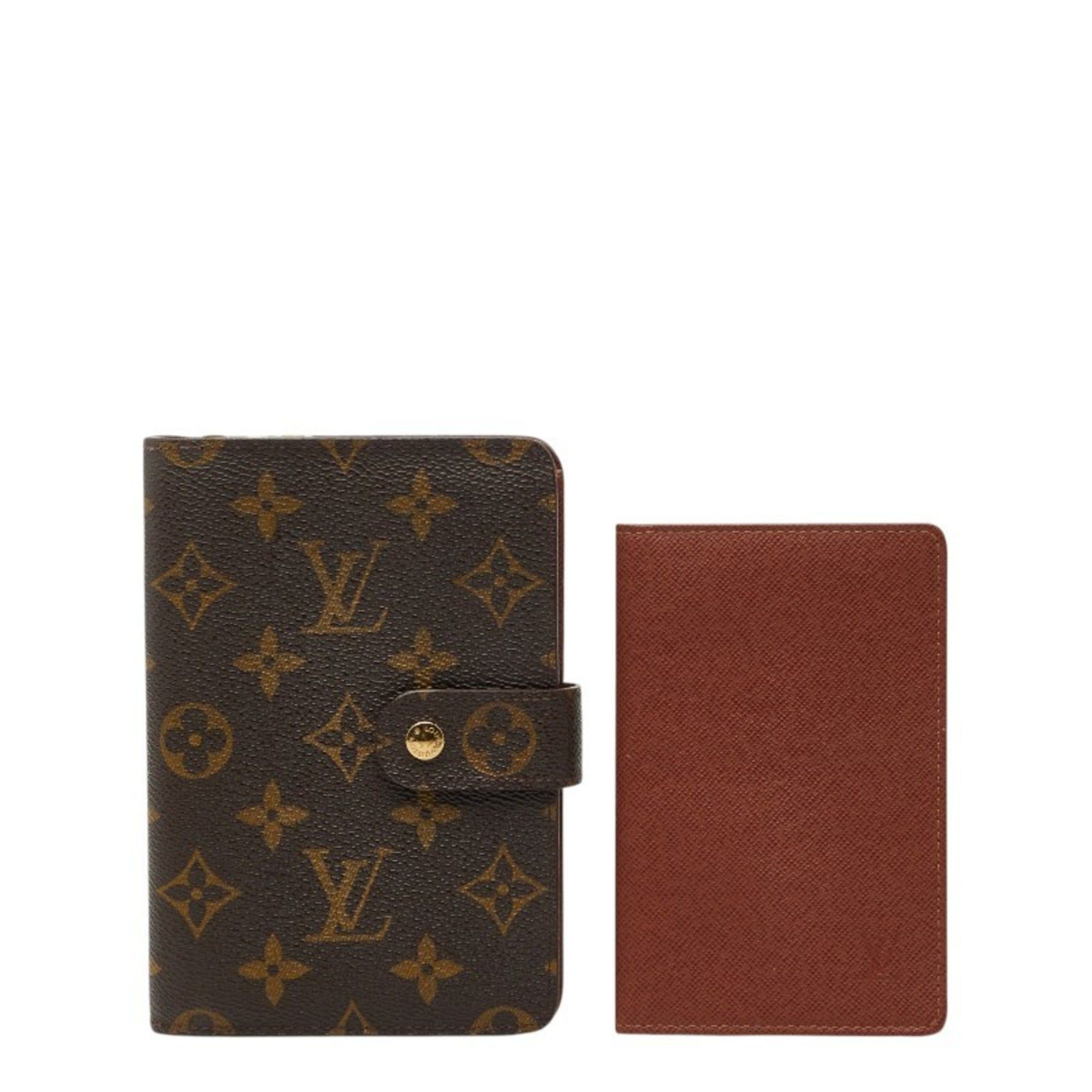Louis Vuitton Louis Vuitton Monogram Porte Papier Bifold Wallet M61207 Brown Leather Women's LOUIS VUITTON Size ONE SIZE - 14 Thumbnail