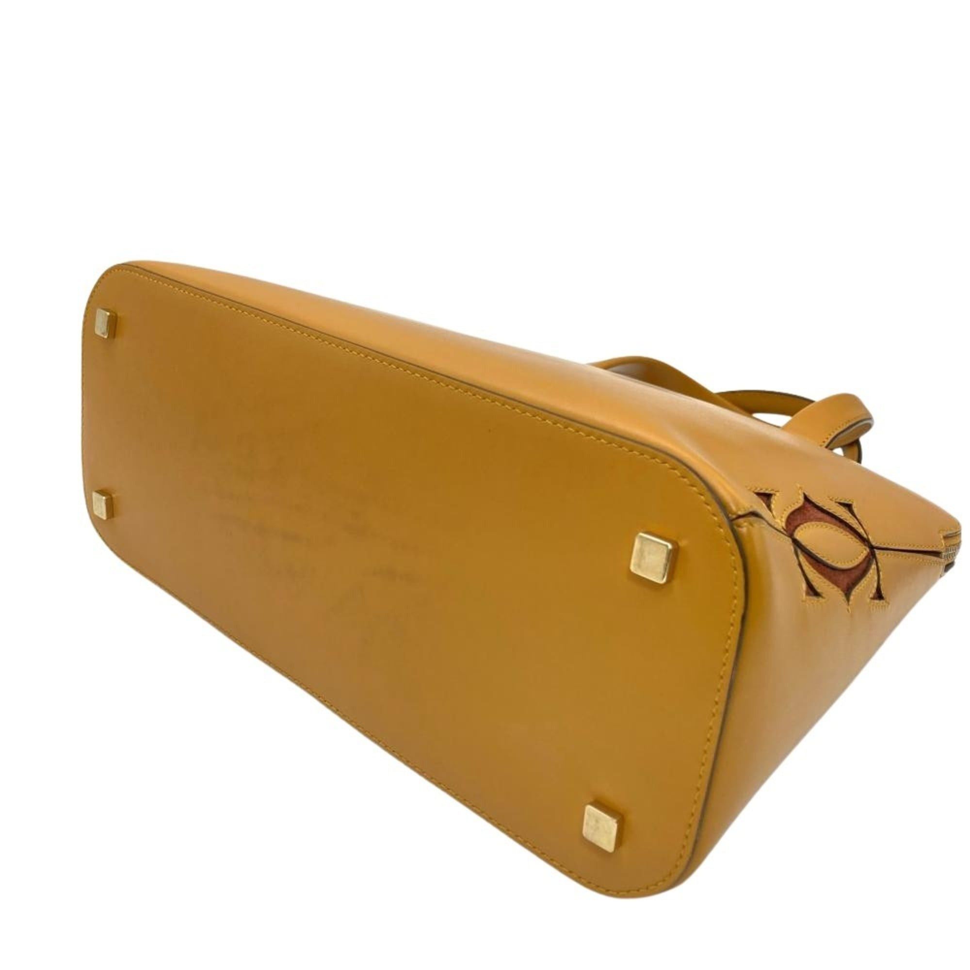 Cartier Cartier Must C Handbag Leather Camel Small Size ONE SIZE - 2 Thumbnail