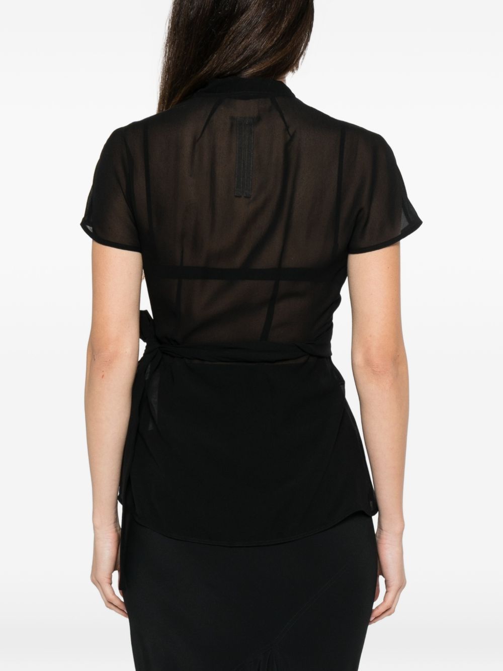 Rick Owens SILK WRAP TOP Size S / US 4 / IT 40 - 5 Thumbnail