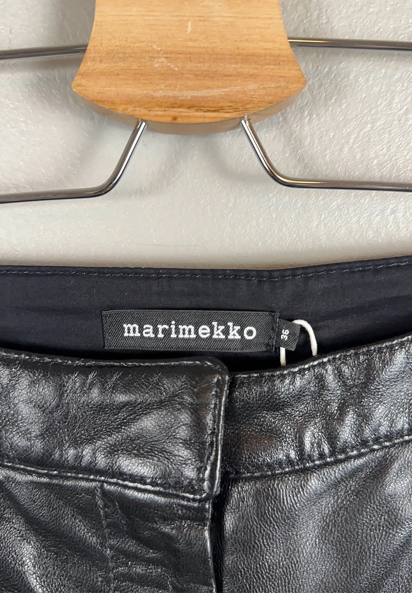 Marimekko Marimekko Jenna Leather Pants Size 26" / US 2 / IT 38 - 2 Thumbnail