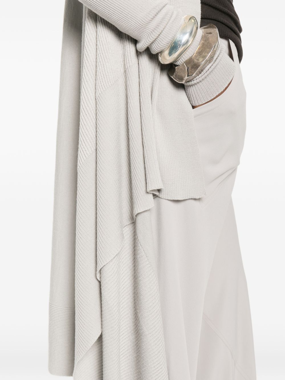 Rick Owens WOOL KNITTED CARDIGAN Size L / US 10 / IT 46 - 3 Thumbnail