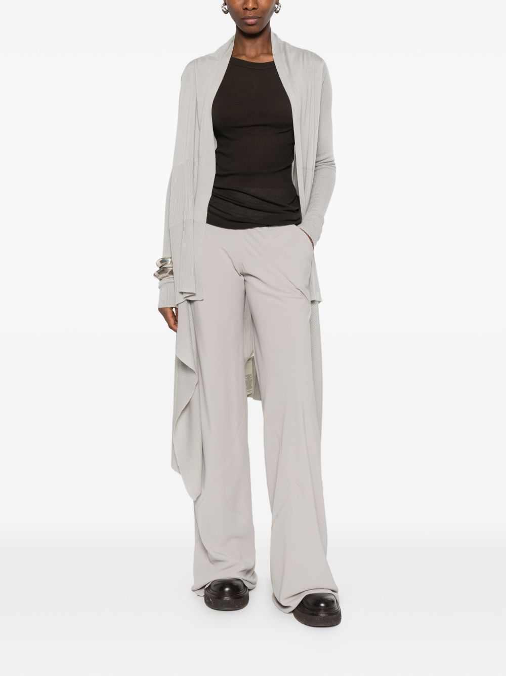 Rick Owens WOOL KNITTED CARDIGAN Size L / US 10 / IT 46 - 2 Thumbnail