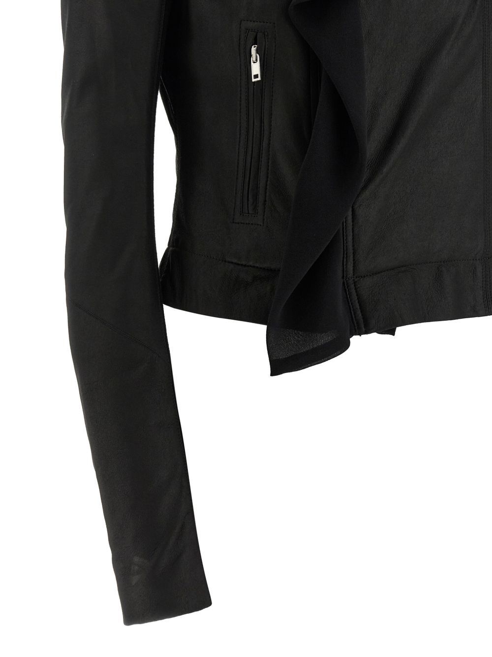 Rick Owens LEATHER JACKET Size M / US 6-8 / IT 42-44 - 2 Thumbnail