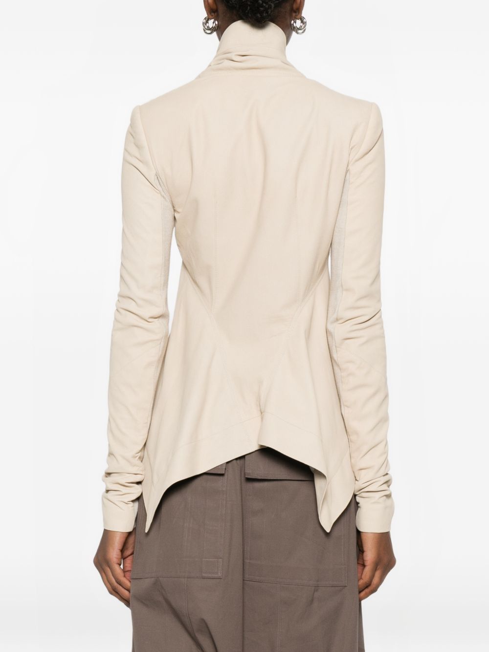 Rick Owens LEATHER JACKET Size M / US 6-8 / IT 42-44 - 4 Thumbnail