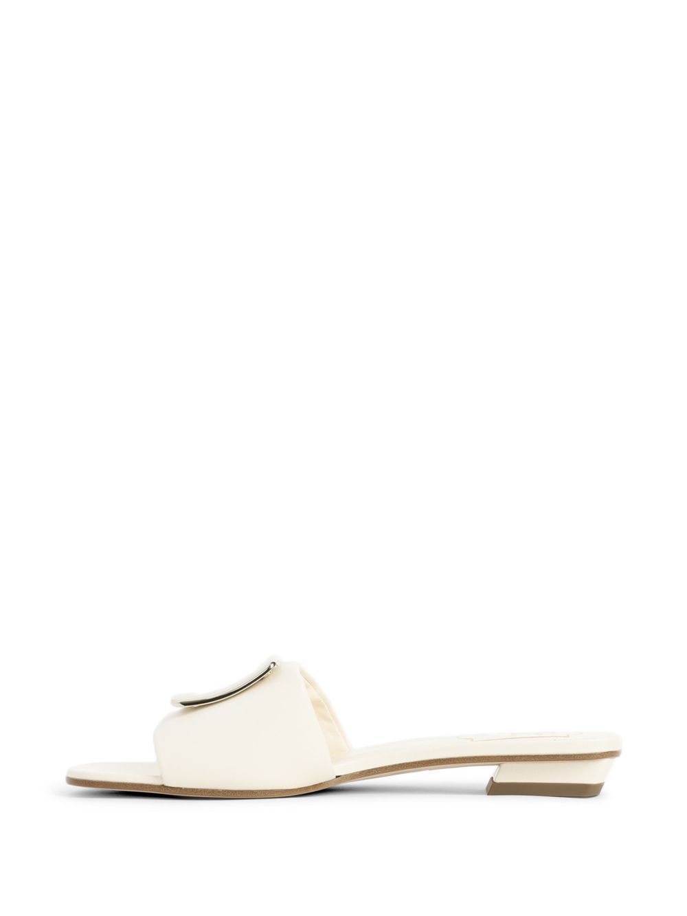 Roger Vivier LEATHER FLAT SANDALS Size US 7.5 / IT 37.5 - 3 Thumbnail