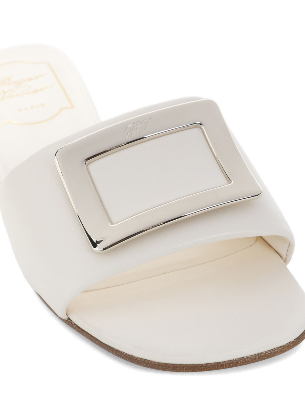 Roger Vivier LEATHER FLAT SANDALS Size US 8.5 / IT 38.5 - 4 Thumbnail