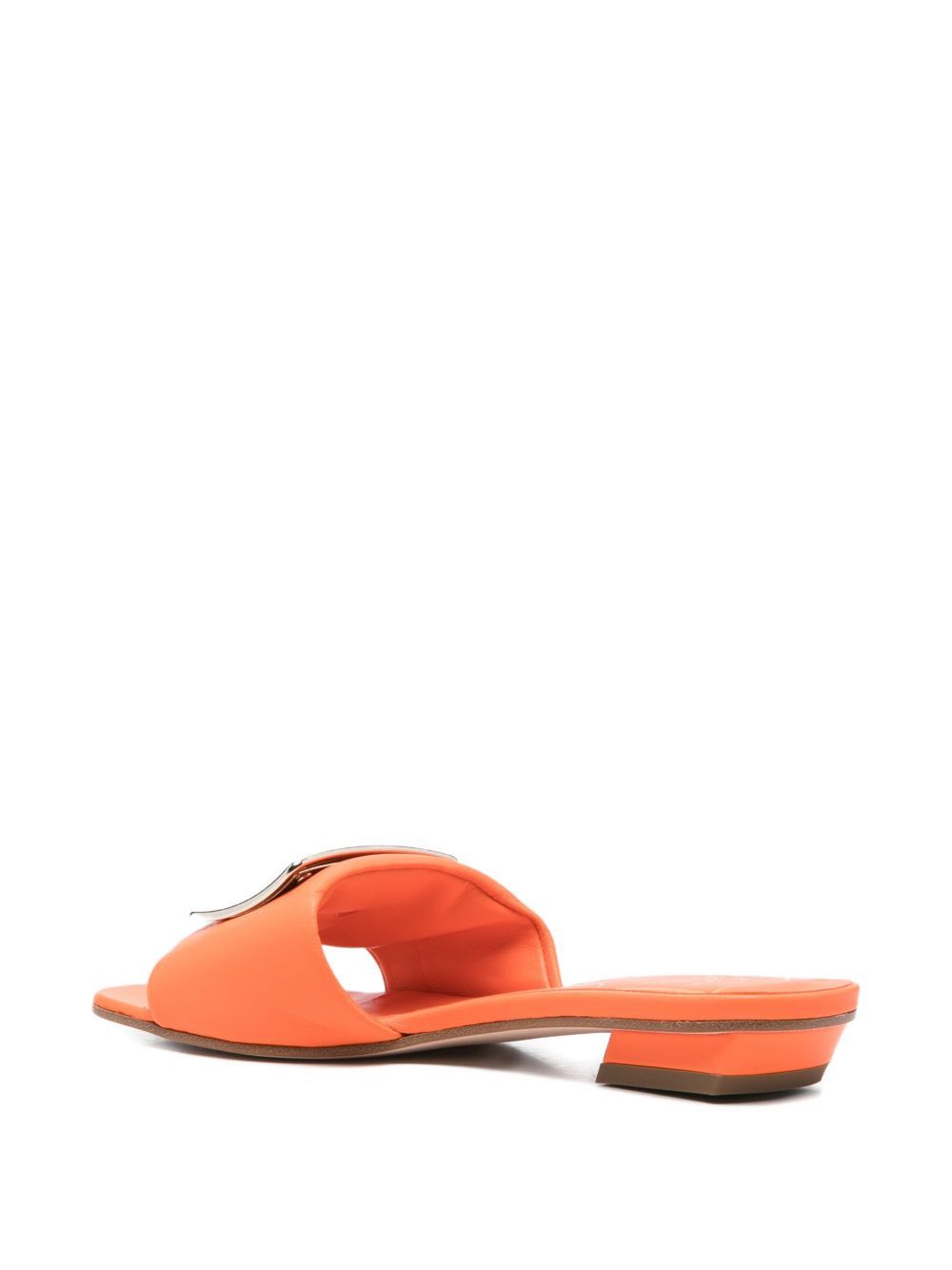 Roger Vivier LEATHER FLAT SANDALS Size US 7 / IT 37 - 4 Thumbnail