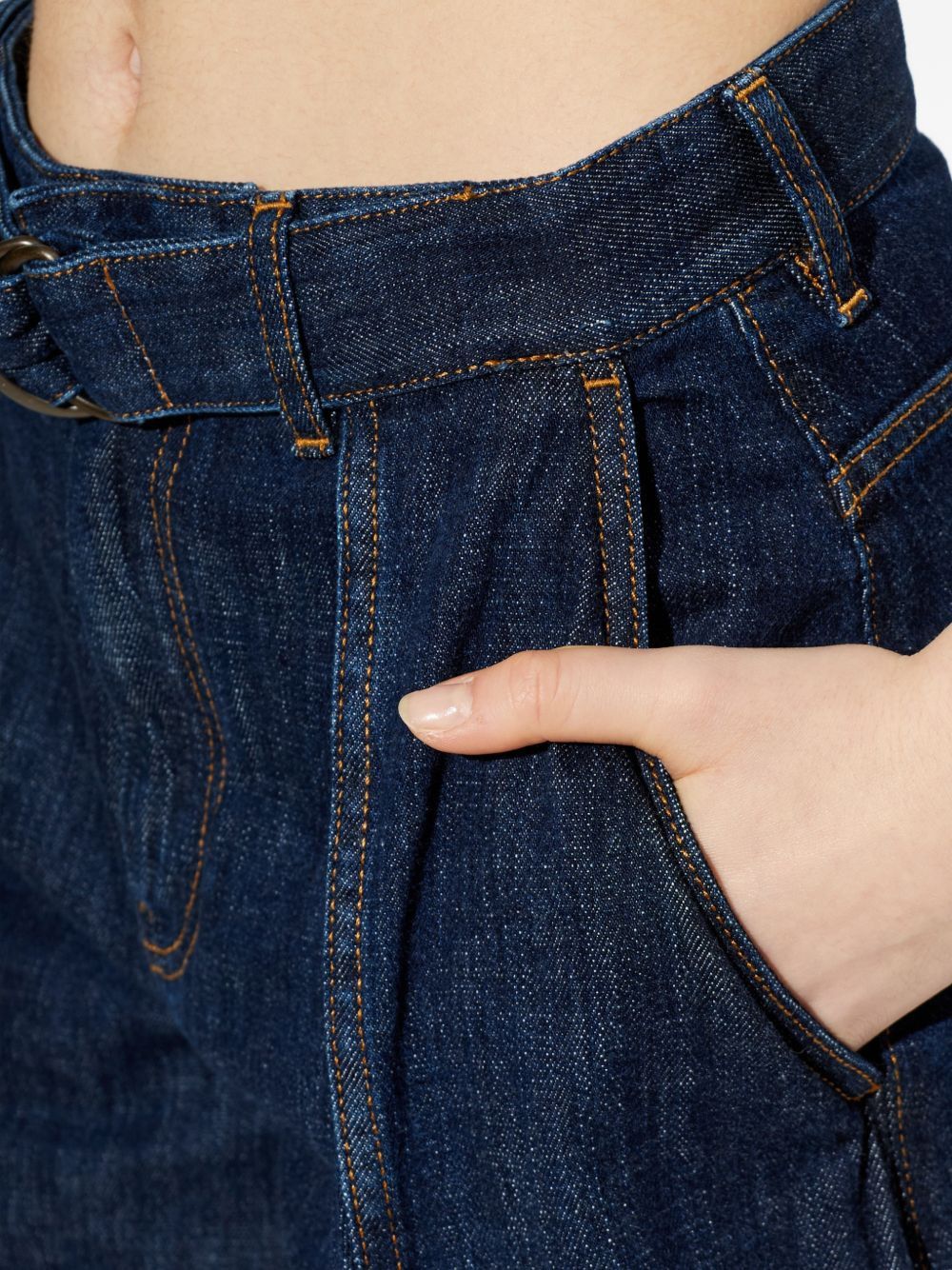 Loewe BELTED WIDE-LEG DENIM JEANS Size 26" / US 2 / IT 38 - 3 Thumbnail