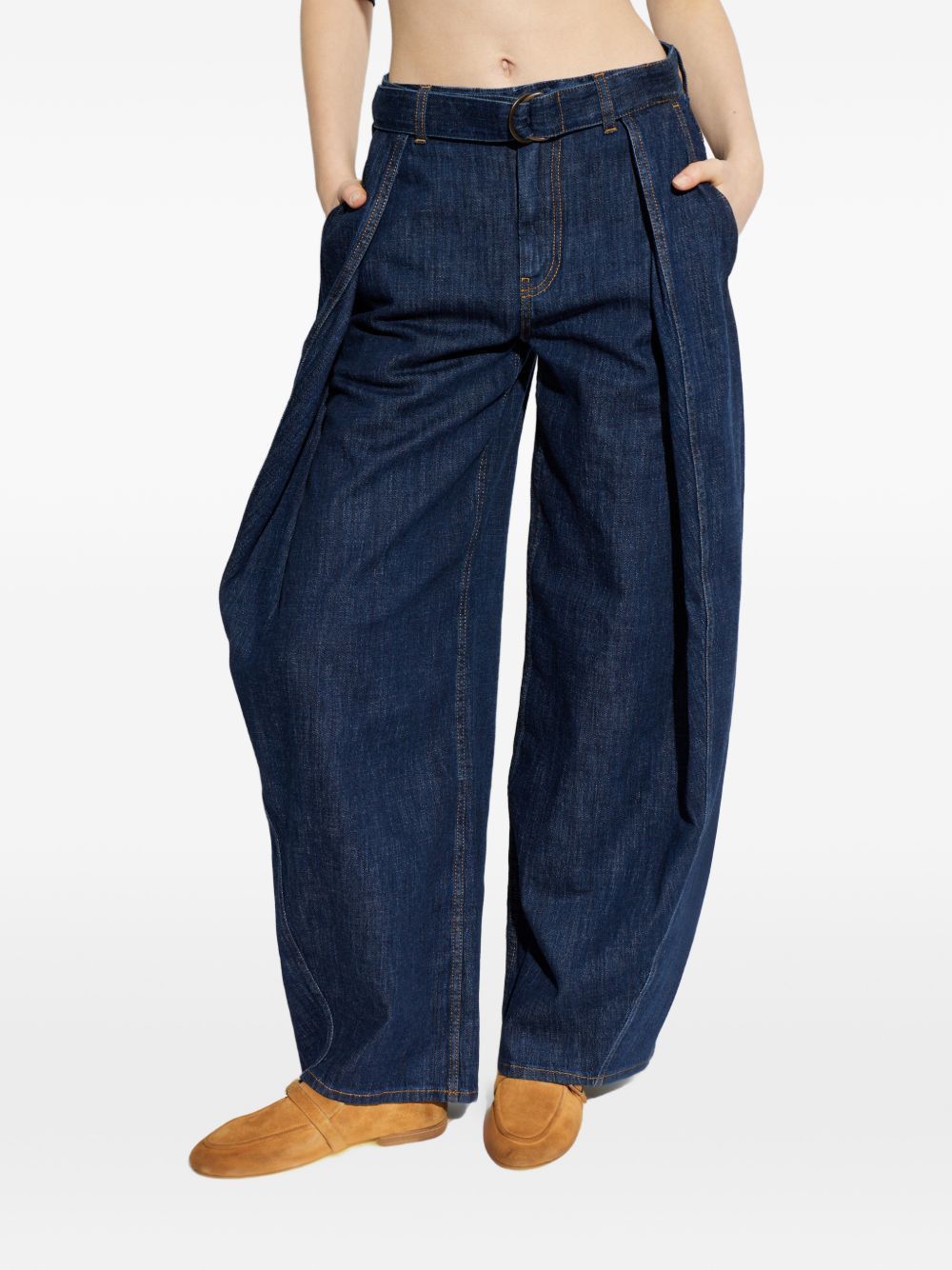 Loewe BELTED WIDE-LEG DENIM JEANS Size 26" / US 2 / IT 38 - 5 Thumbnail