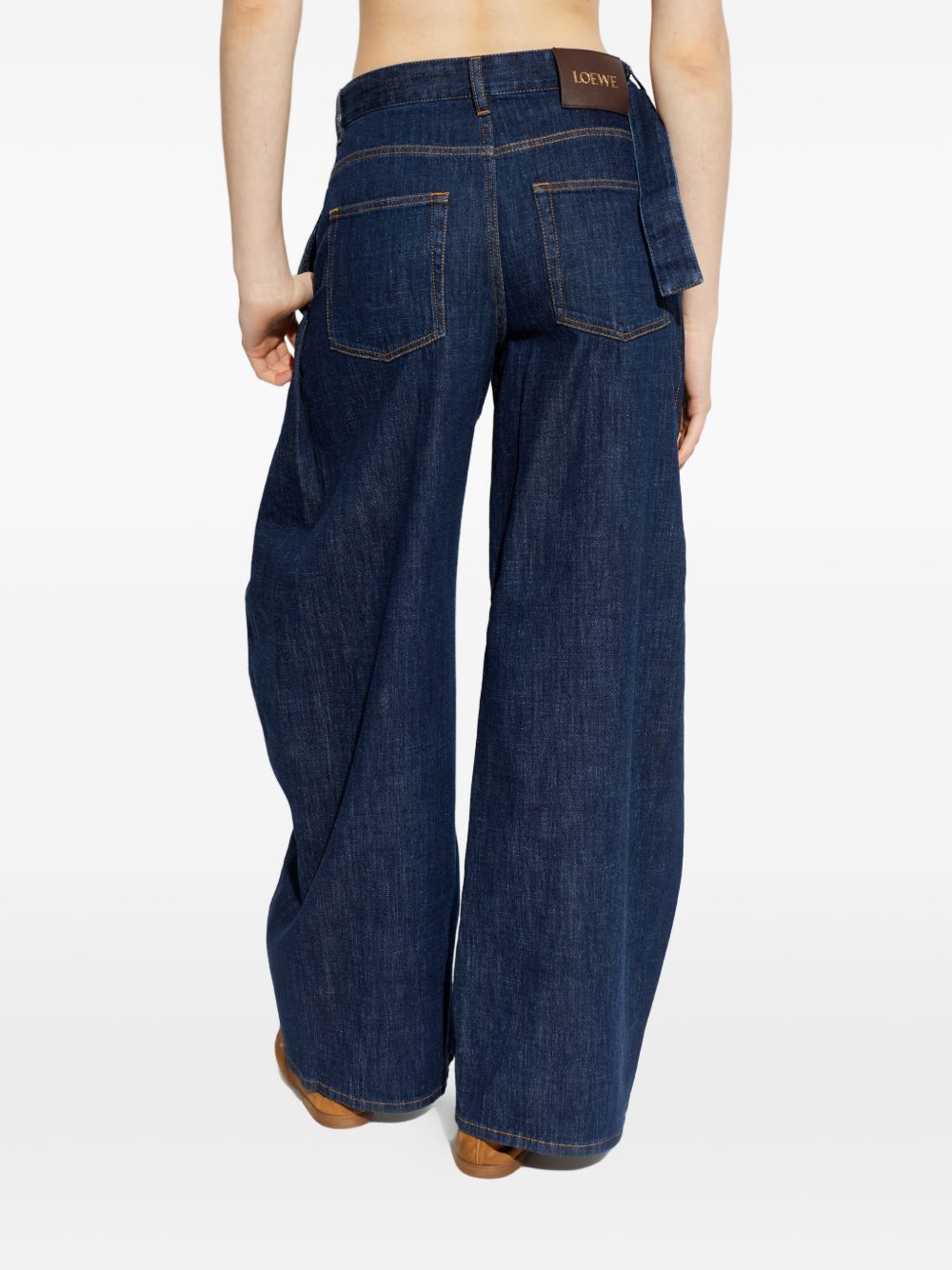 Loewe BELTED WIDE-LEG DENIM JEANS Size 27" / US 4 / IT 40 - 2 Thumbnail