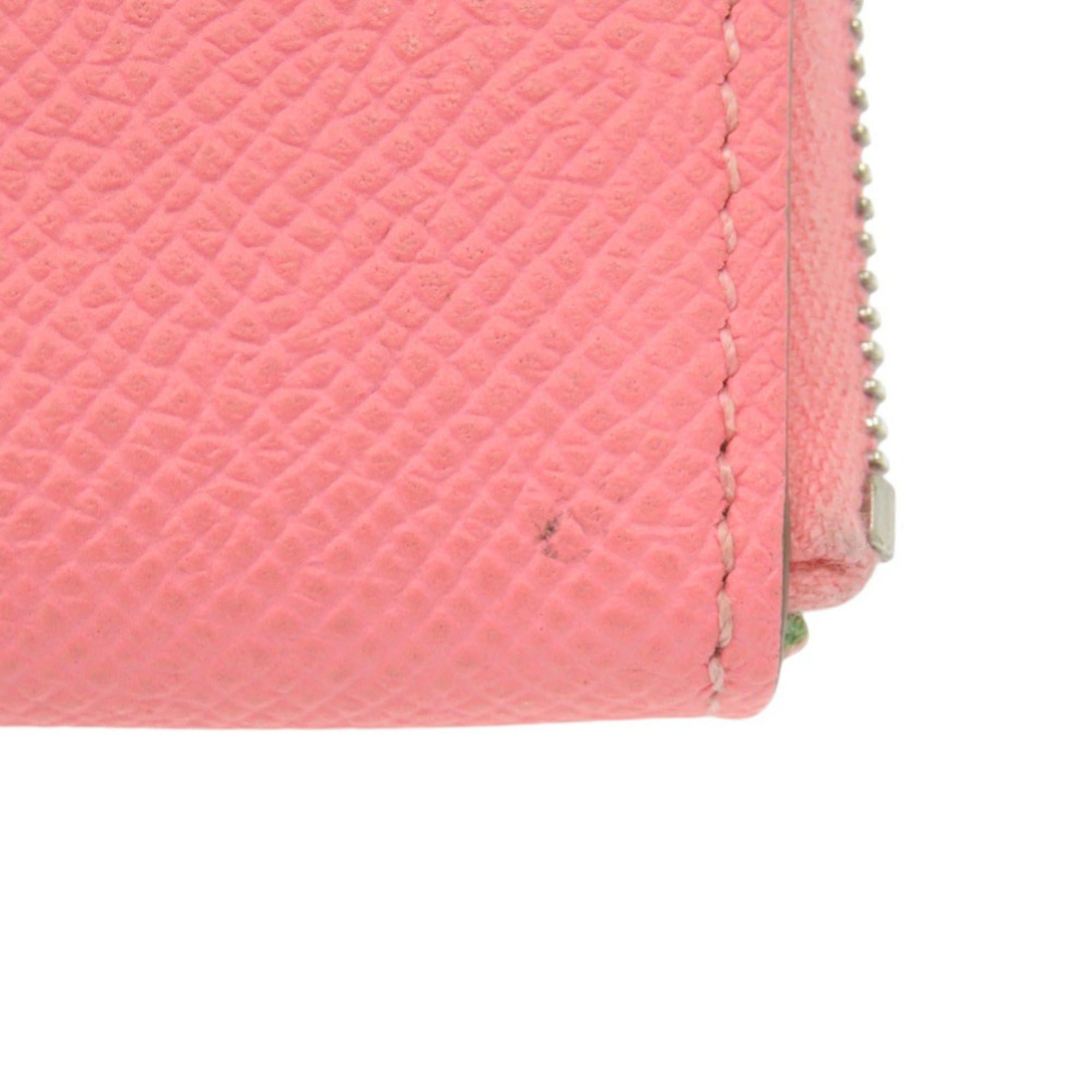 Hermes Hermès Azap Silkin Compact, Epsom Silk, Rose Confetti, Silver Hardware, Y Stamp (Made in 2020), Wallet/Coin Case, 1194HERMES Size ONE SIZE - 7 Thumbnail