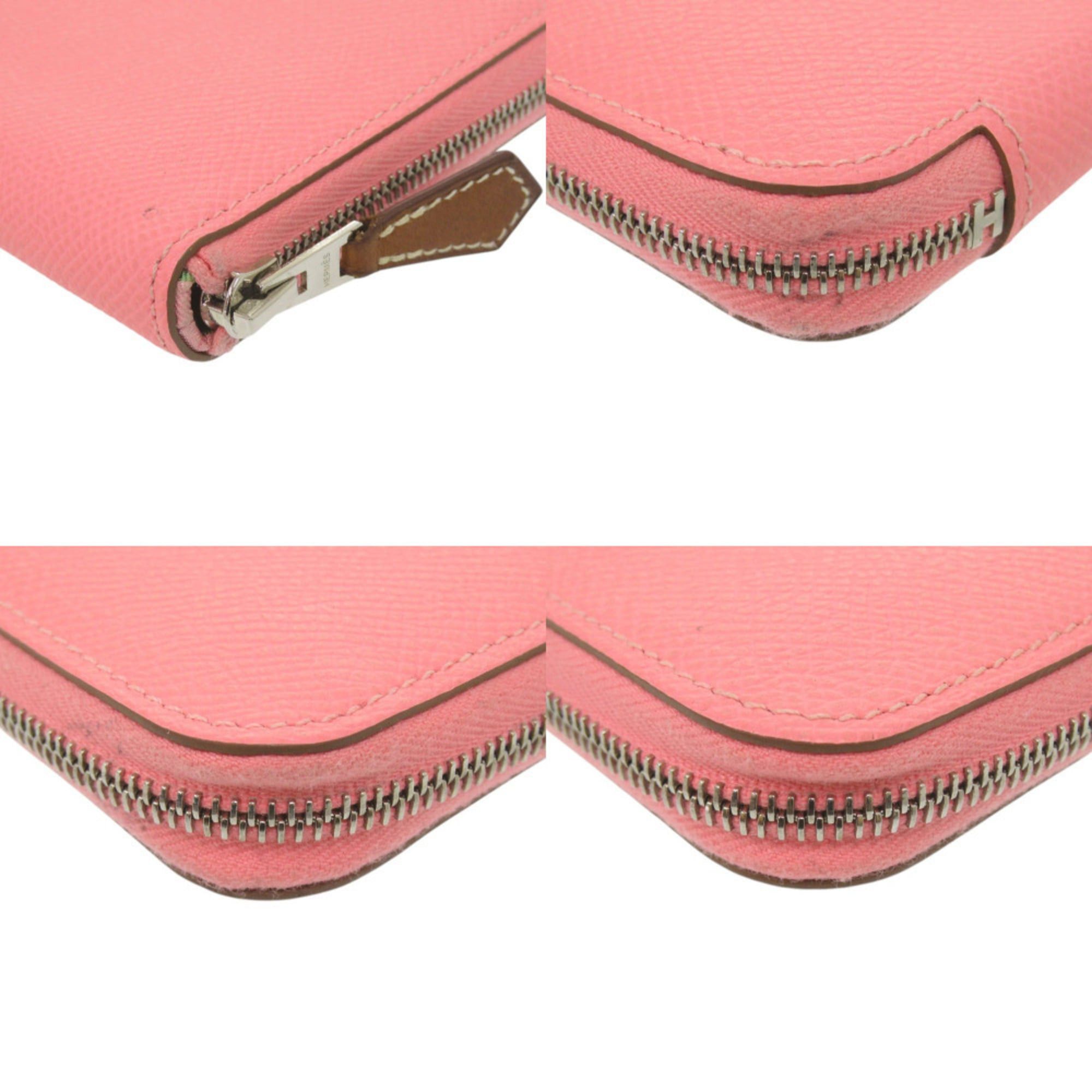 Hermes Hermès Azap Silkin Compact, Epsom Silk, Rose Confetti, Silver Hardware, Y Stamp (Made in 2020), Wallet/Coin Case, 1194HERMES Size ONE SIZE - 3 Thumbnail