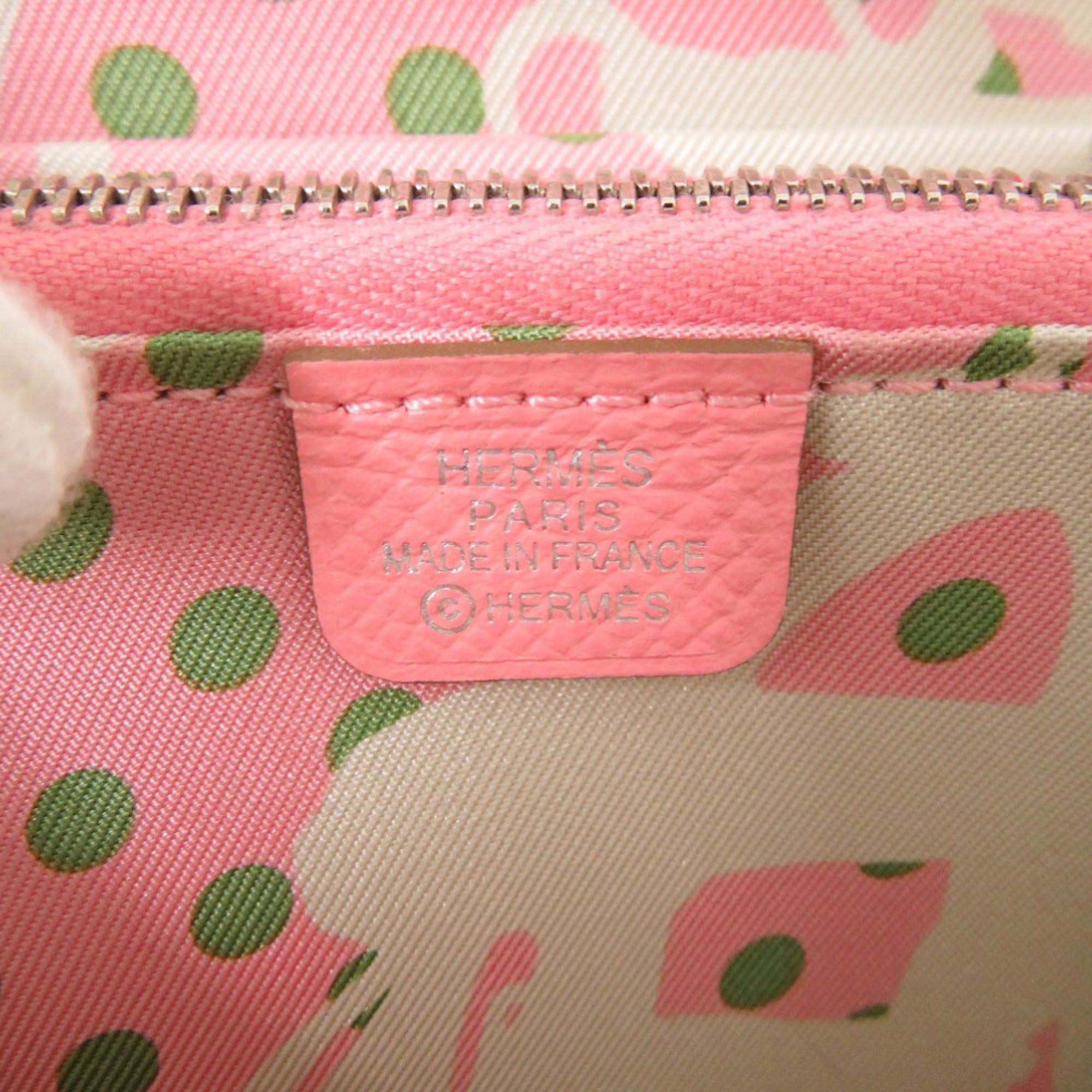 Hermes Hermès Azap Silkin Compact, Epsom Silk, Rose Confetti, Silver Hardware, Y Stamp (Made in 2020), Wallet/Coin Case, 1194HERMES Size ONE SIZE - 8 Thumbnail