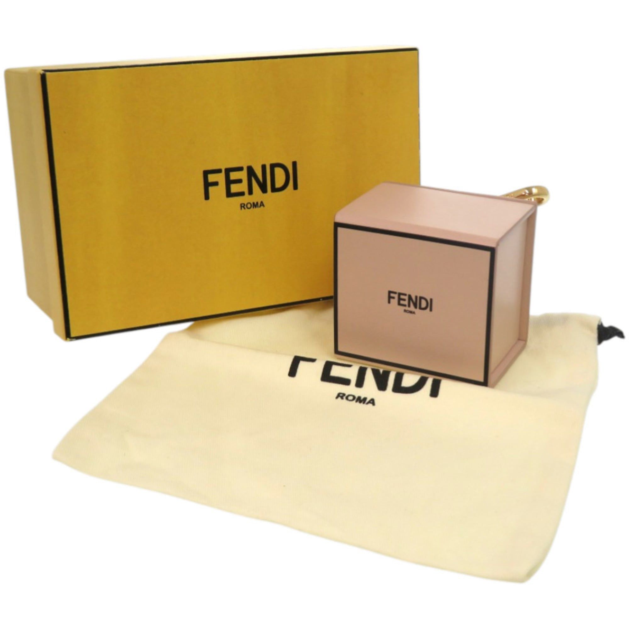 Fendi Like new Fendi Mini Box 7AR917 Leather Pink Keychain 1511FENDI Size ONE SIZE - 2 Thumbnail