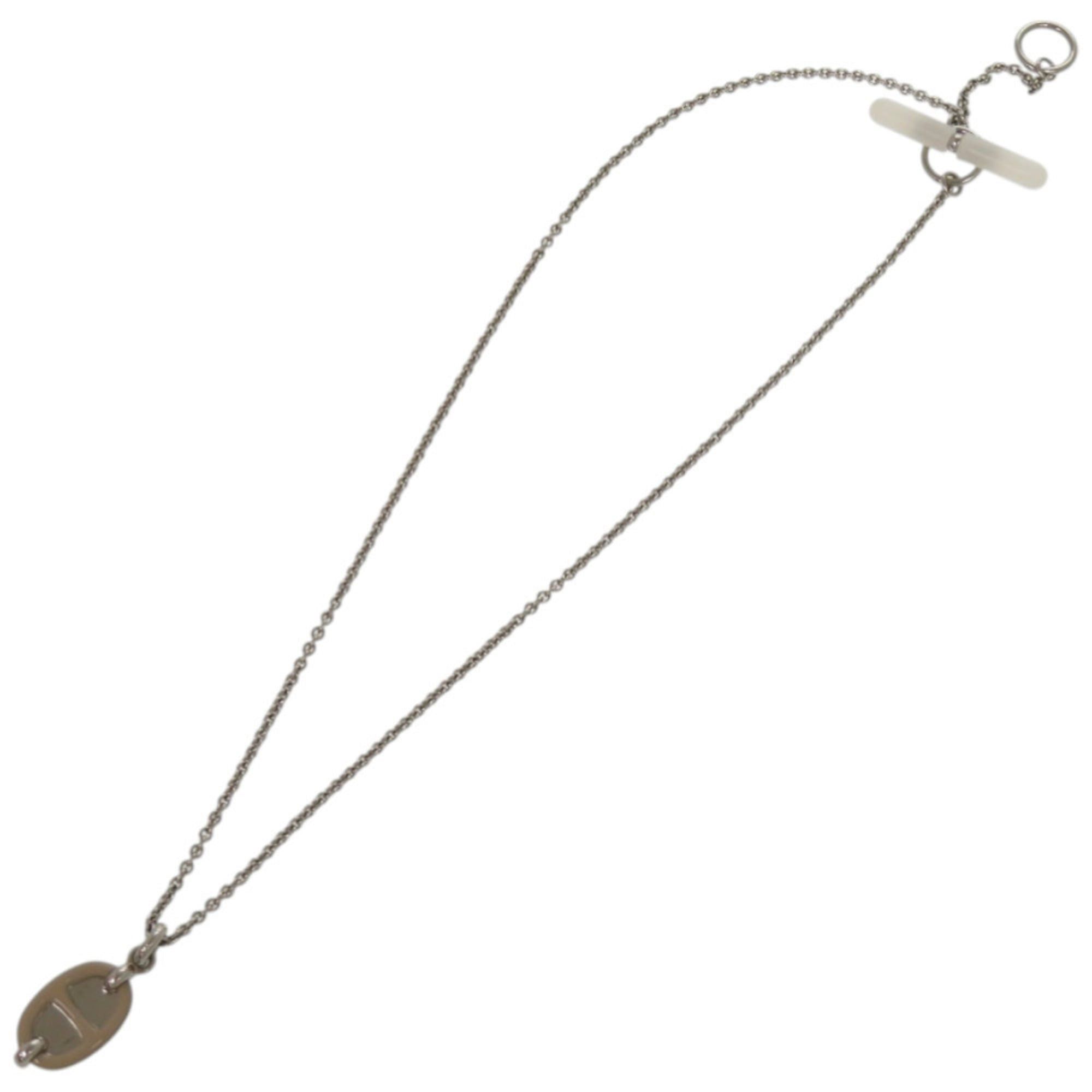 Hermes Excellent condition Hermès Mini Maillon PM pendant H100053FP55 metal marron glacé necklace 1801HERMES Size ONE SIZE - 4 Thumbnail