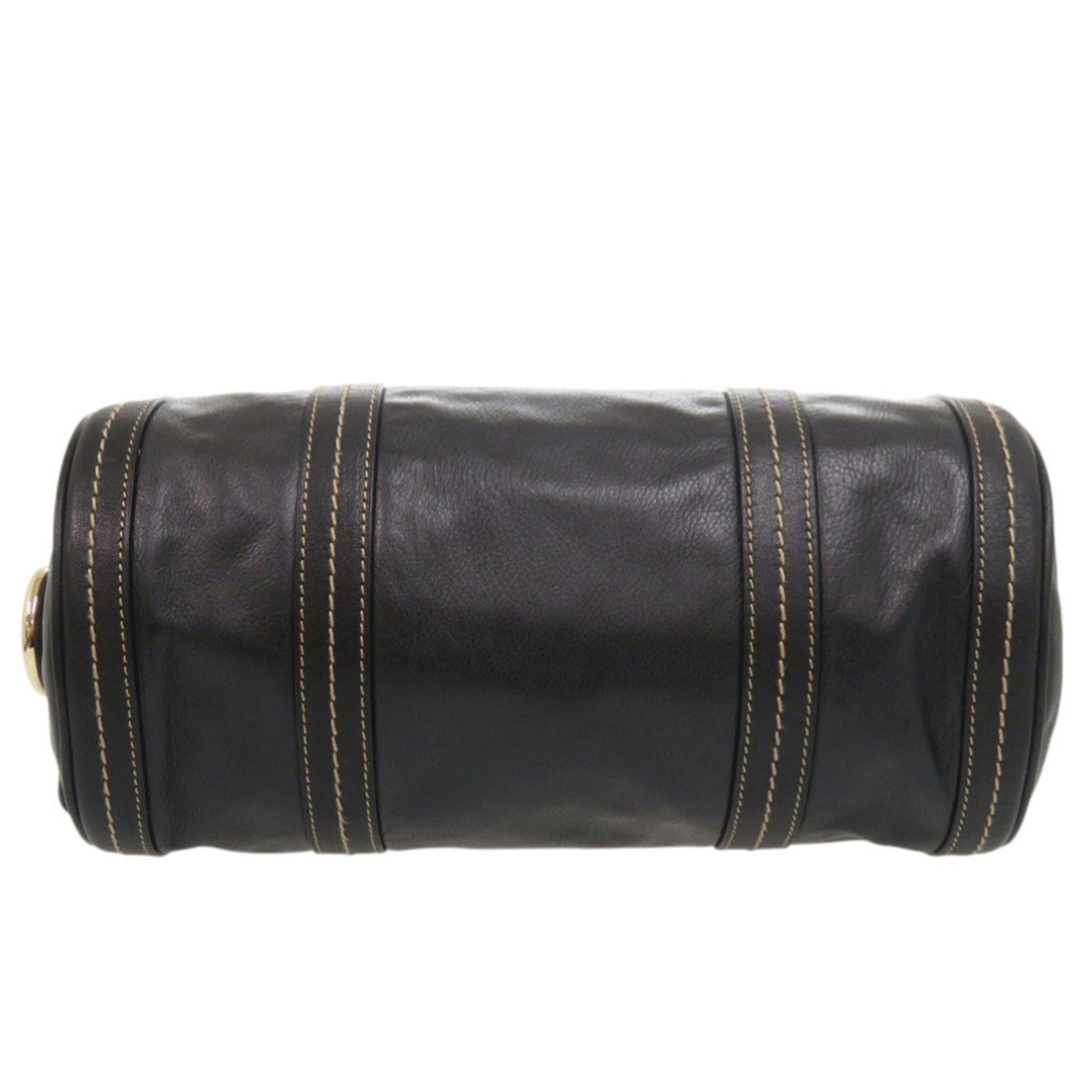 Gucci Excellent condition Gucci Duchessa Ribbon 181485 leather black mini Boston bag, handbag 1423GUCCI Size ONE SIZE - 3 Thumbnail