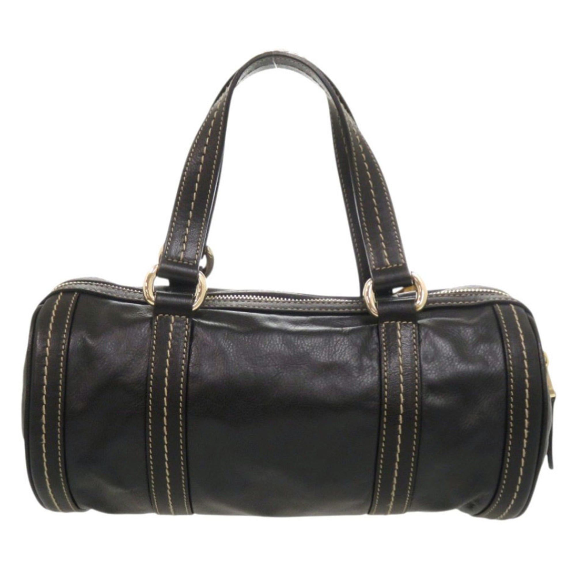Gucci Excellent condition Gucci Duchessa Ribbon 181485 leather black mini Boston bag, handbag 1423GUCCI Size ONE SIZE - 2 Thumbnail