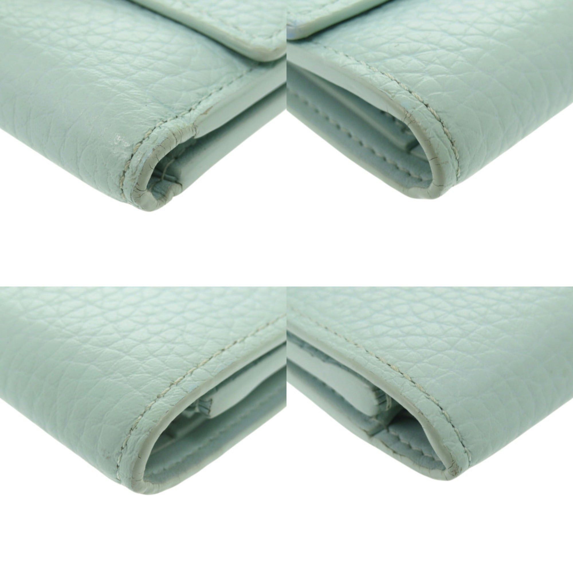 Louis Vuitton Louis Vuitton Portefeuille Capucines Compact M82147 Taurillon Leather Blue Topaz Tri-fold Wallet LV 1508LOUIS VUITTON Size ONE SIZE - 5 Thumbnail