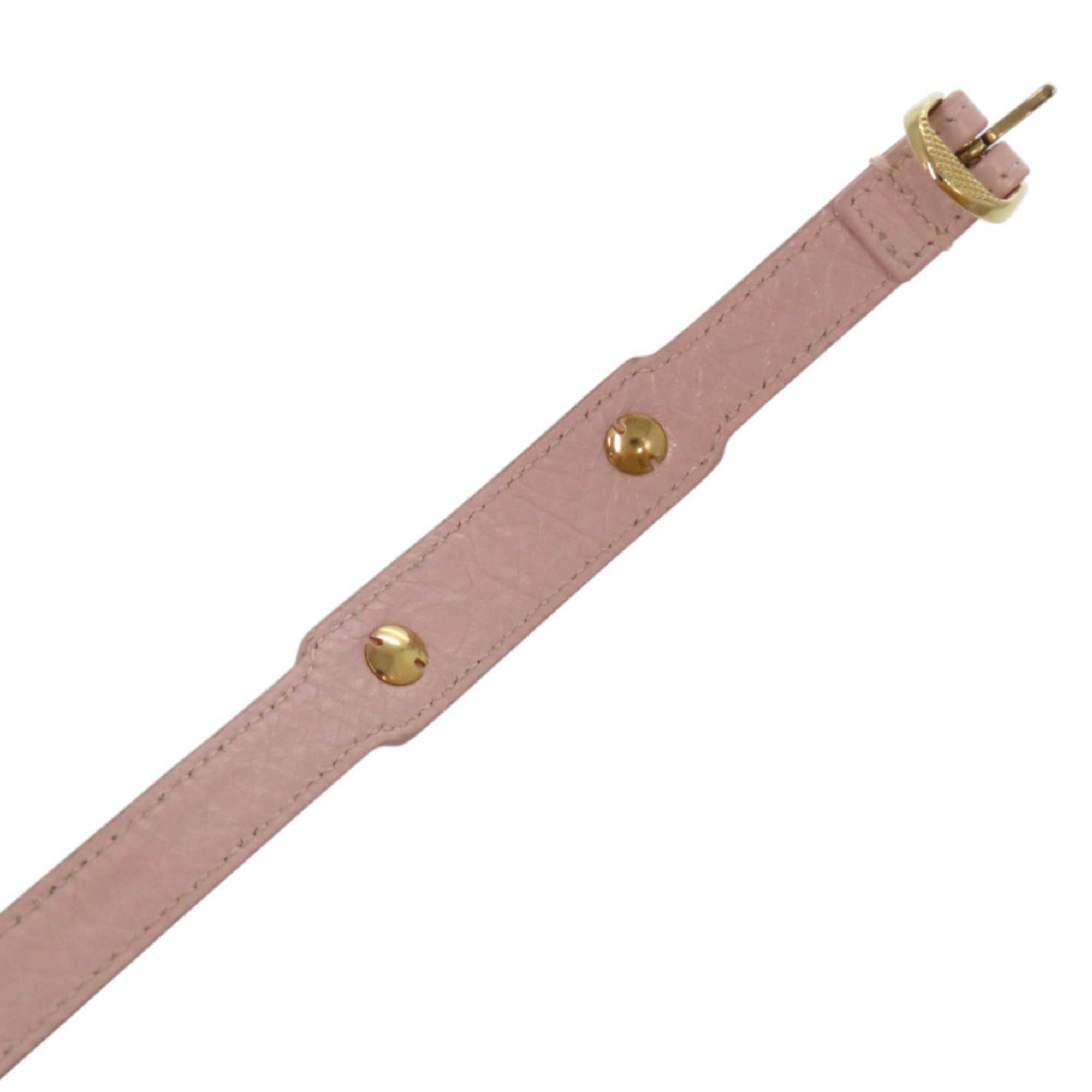 Balenciaga Like new Balenciaga 3-row Giant Stud Bracelet 236345 Leather Pink 1562BALENCIAGA Size ONE SIZE - 8 Thumbnail