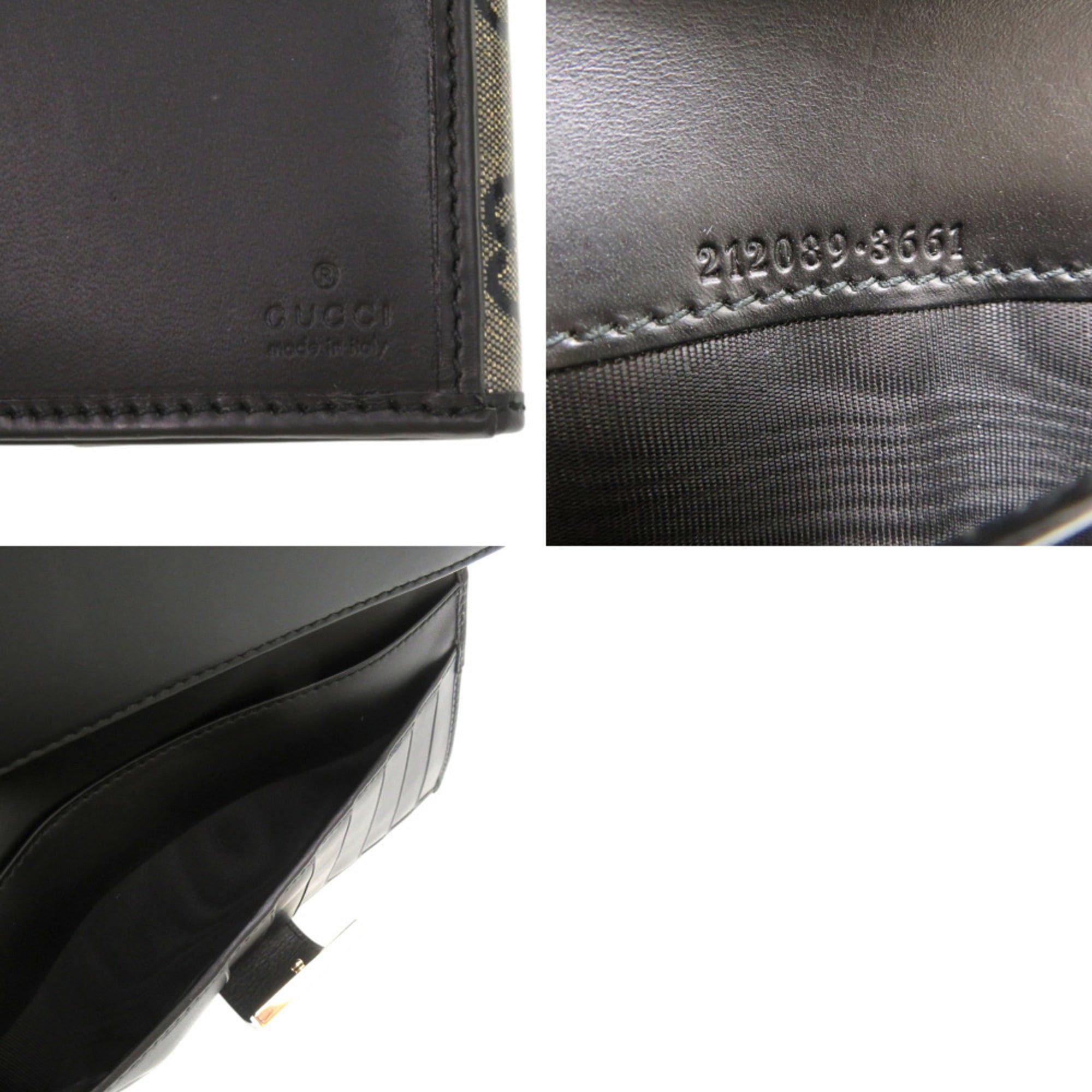 Gucci Excellent condition Gucci Continental Wallet 212089, black leather long wallet, 1028GUCCI Size ONE SIZE - 10 Thumbnail