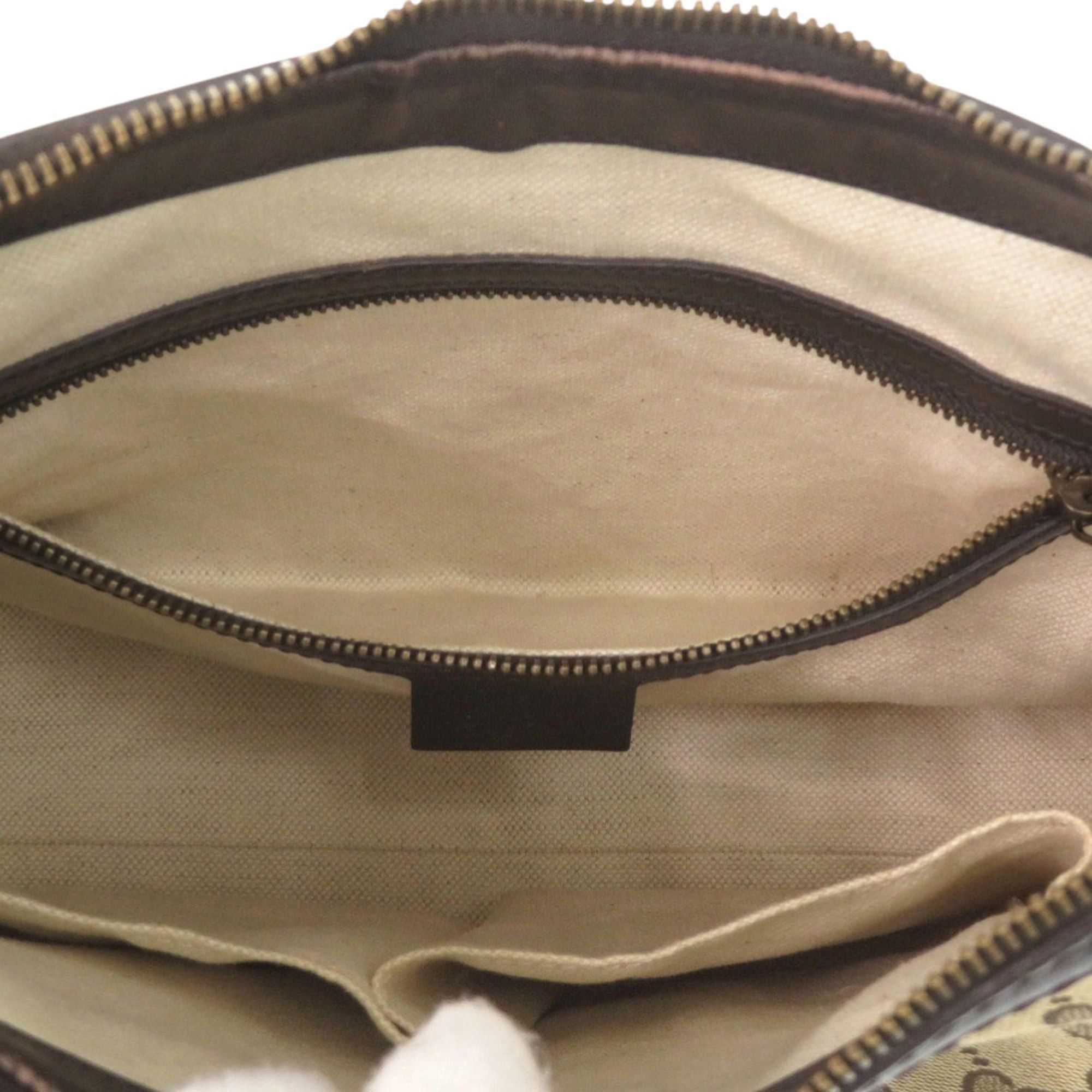 Gucci Excellent condition Gucci one-shoulder bag 282298 with gold hardware, GG canvas, leather, beige, and dark brown. 1392GUCCI Size ONE SIZE - 5 Thumbnail