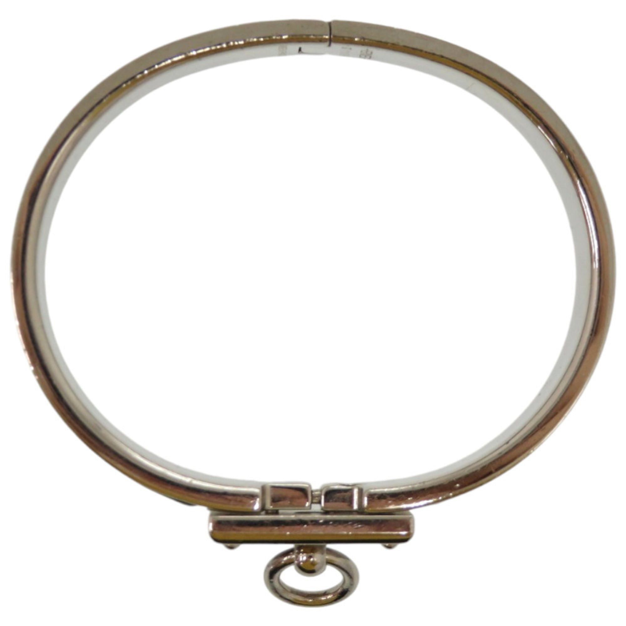 Hermes Excellent condition Hermès Click Aneau metal enamel black bangle 1687HERMES Size ONE SIZE - 3 Thumbnail